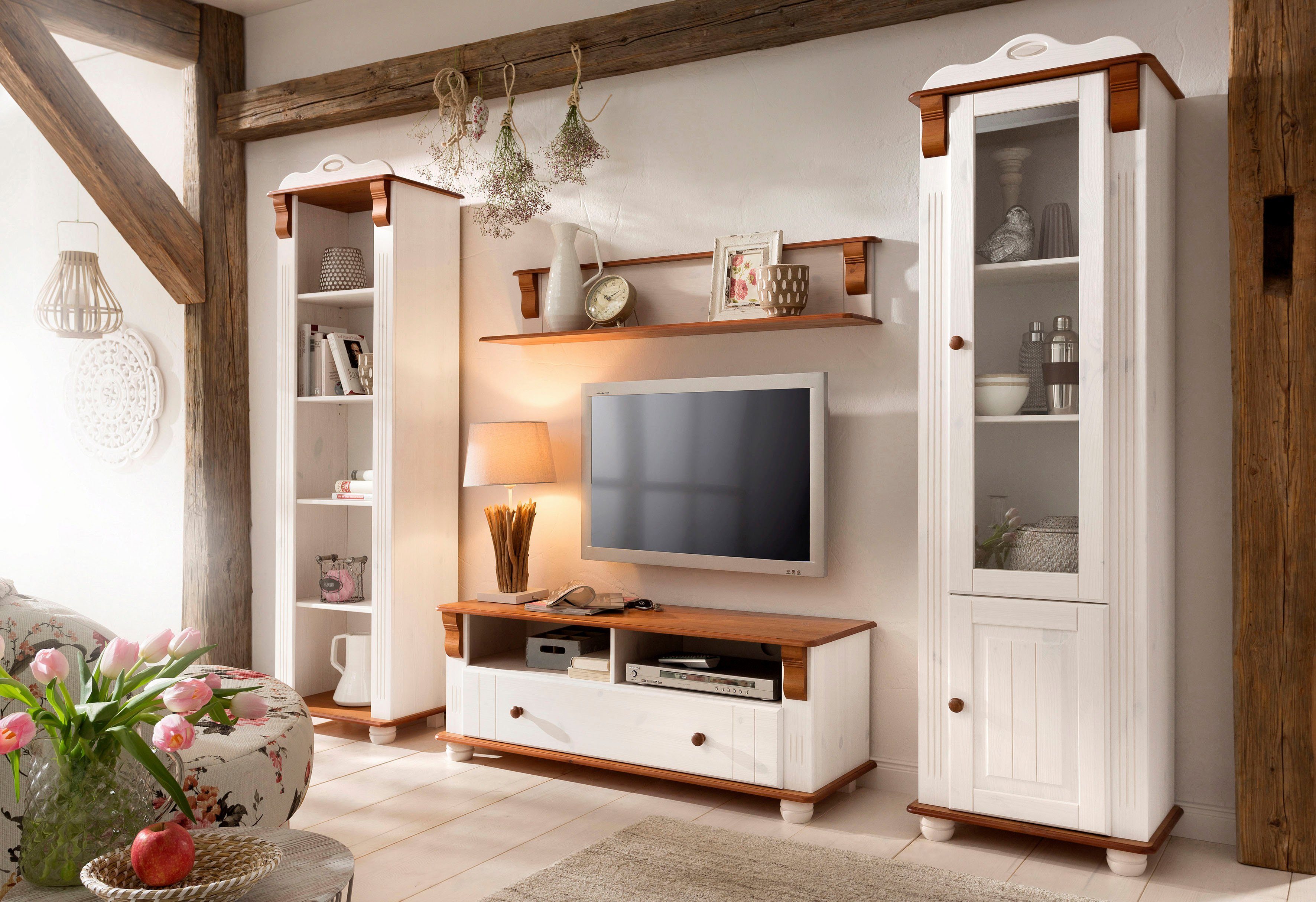 Home affaire Tv-meubel ADELE Breedte 120 cm, met lade, van massief grenen, FSC®