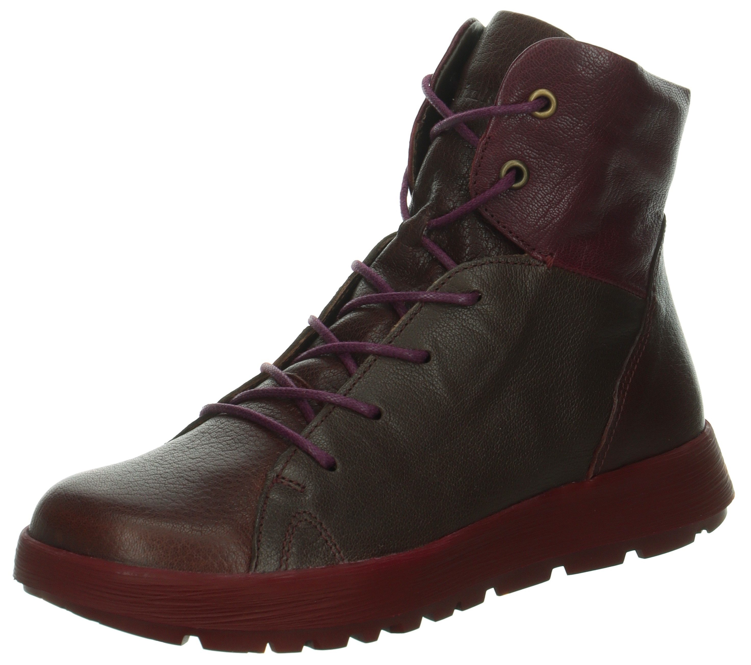 Think! Hoge veterschoenen COMODA Veterschoenen, winterlaarzen, comfortabele schoen met schapenwol dames veterlaarsjes maat 36 EU