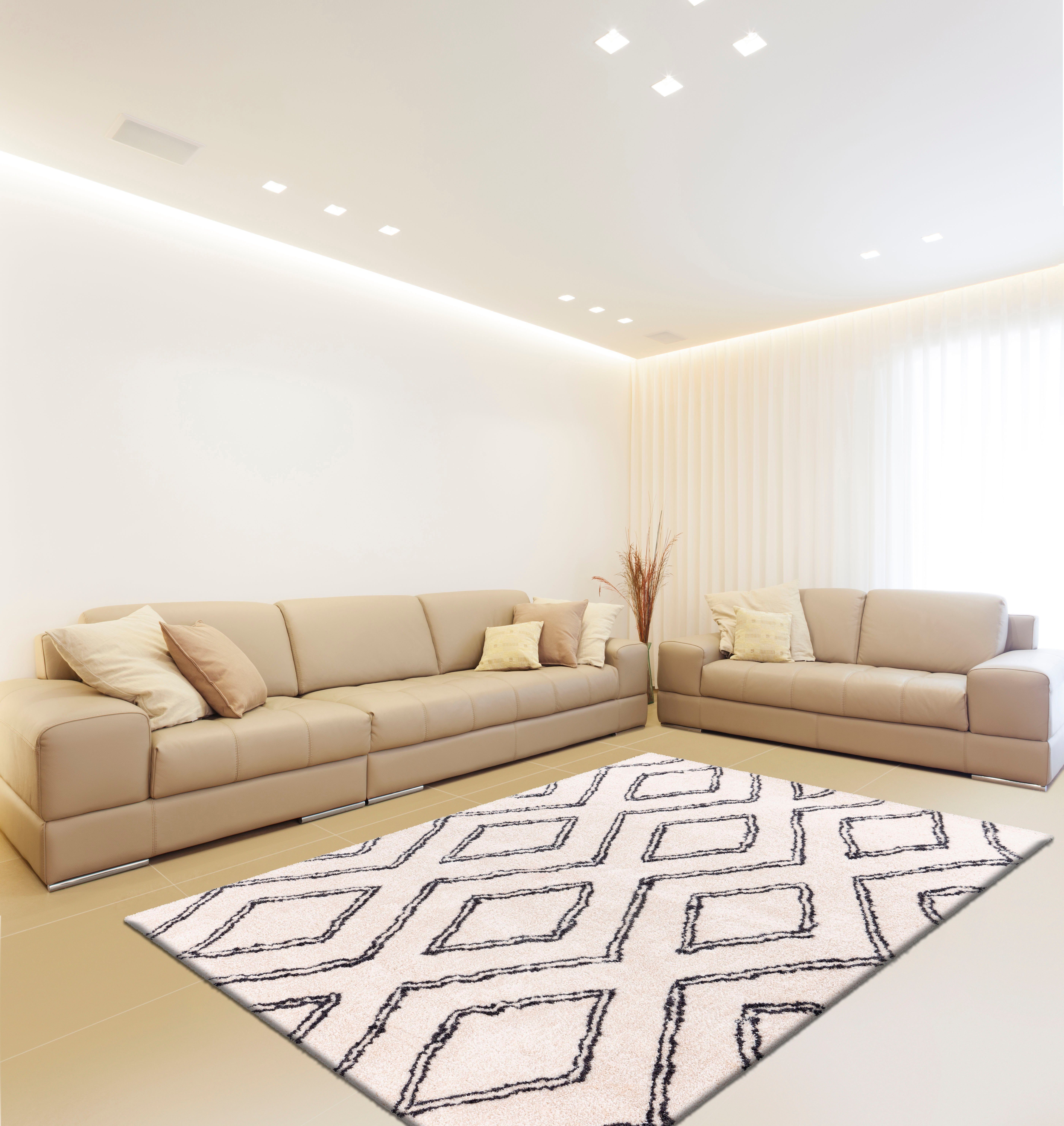 calo-deluxe Hoogpolig vloerkleed Elvar-2000 bijzonder zacht door microvezel, woonkamer