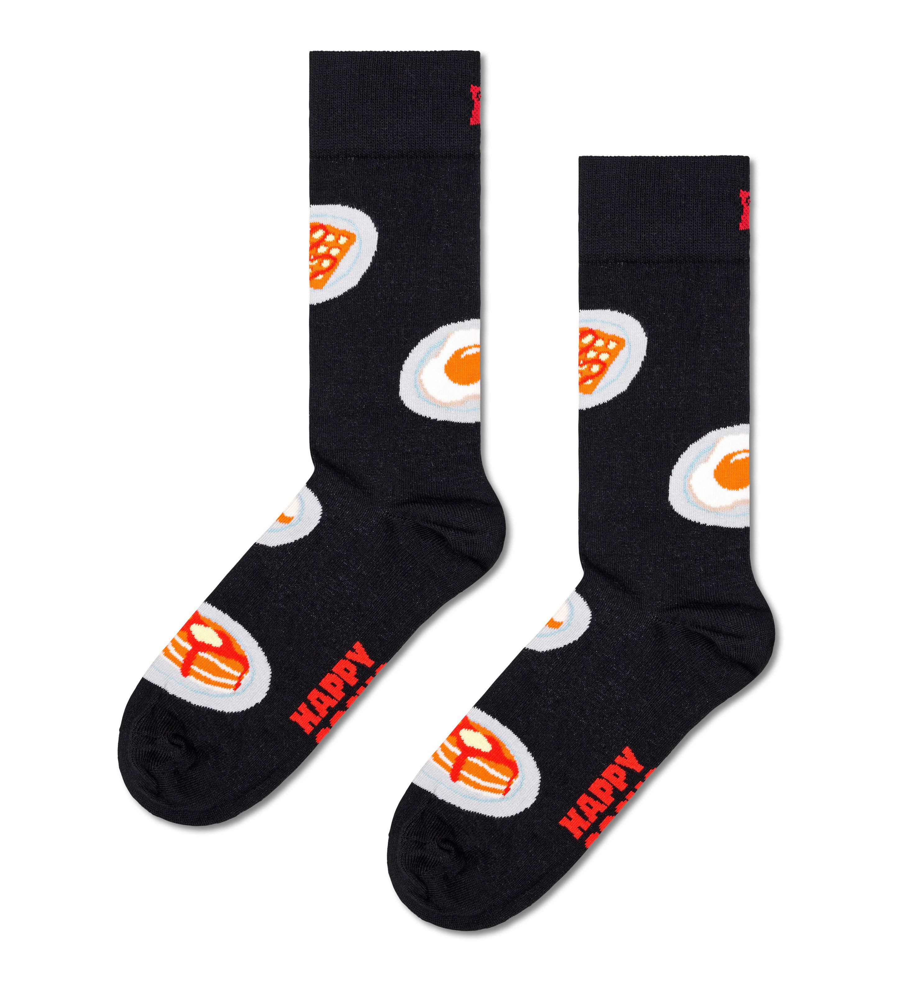Happy Socks Lange sokken met leuke ontbijt-motieven (Set van 4)