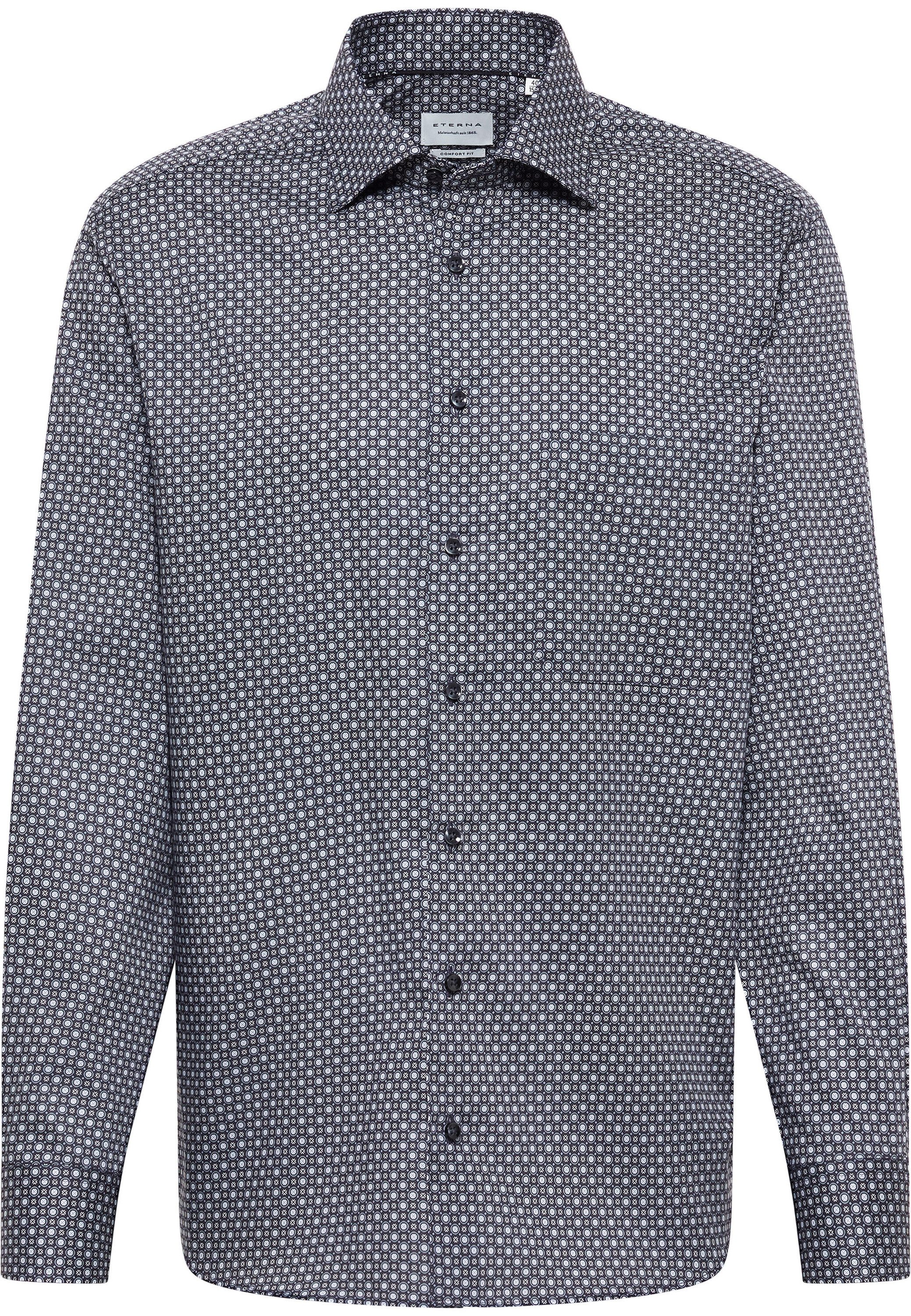 Eterna Overhemd met lange mouwen Comfort fit NON IRON (strijkvrij)