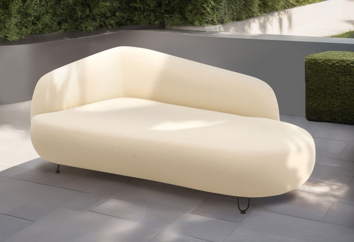 DOMO collection Zithoek Poika bekleding van faux fur Mooi gevormd outdoor-highlight, ideaal voor balkon, terras, tuin (3-delig) beige, zithoeken,
