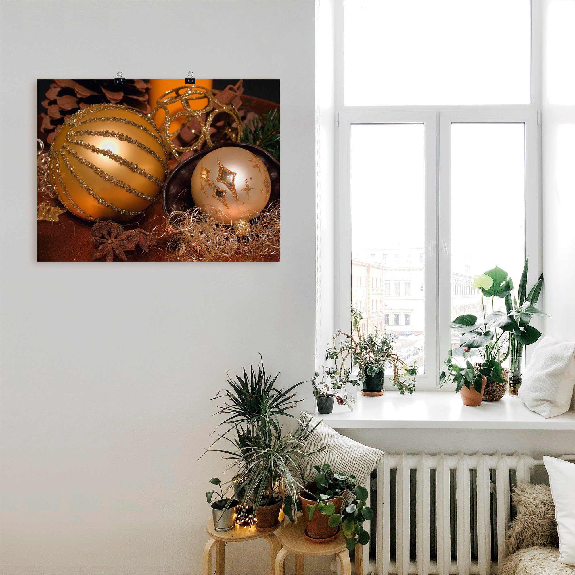 Artland Artprint Kerststuk als poster, muursticker in verschillende maten