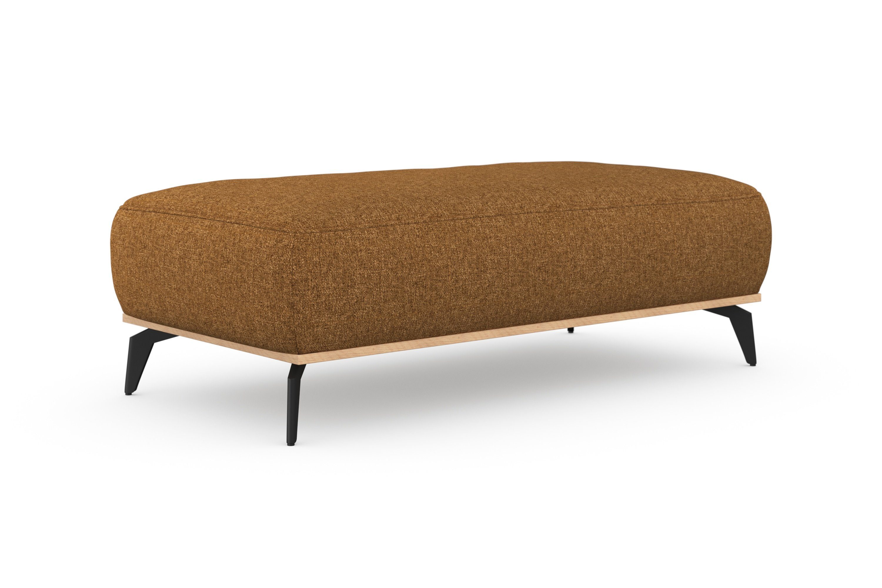 Places of Style Hocker Fjord Met een houten lijst van massief beuken eikenkleurig, met poten 15 cm hoog