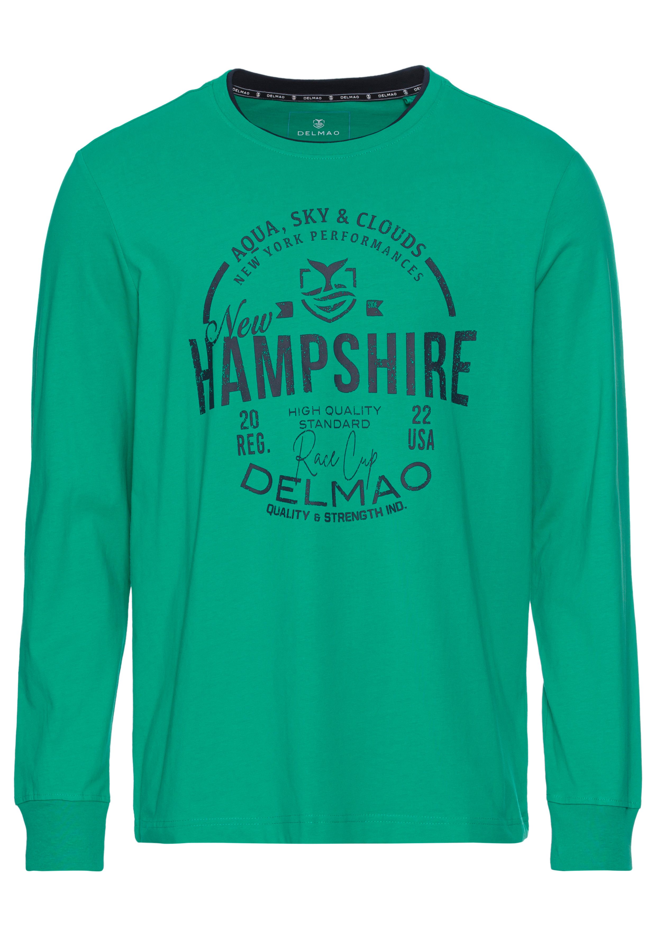 DELMAO Shirt met lange mouwen met een moderne print - nieuwe collectie