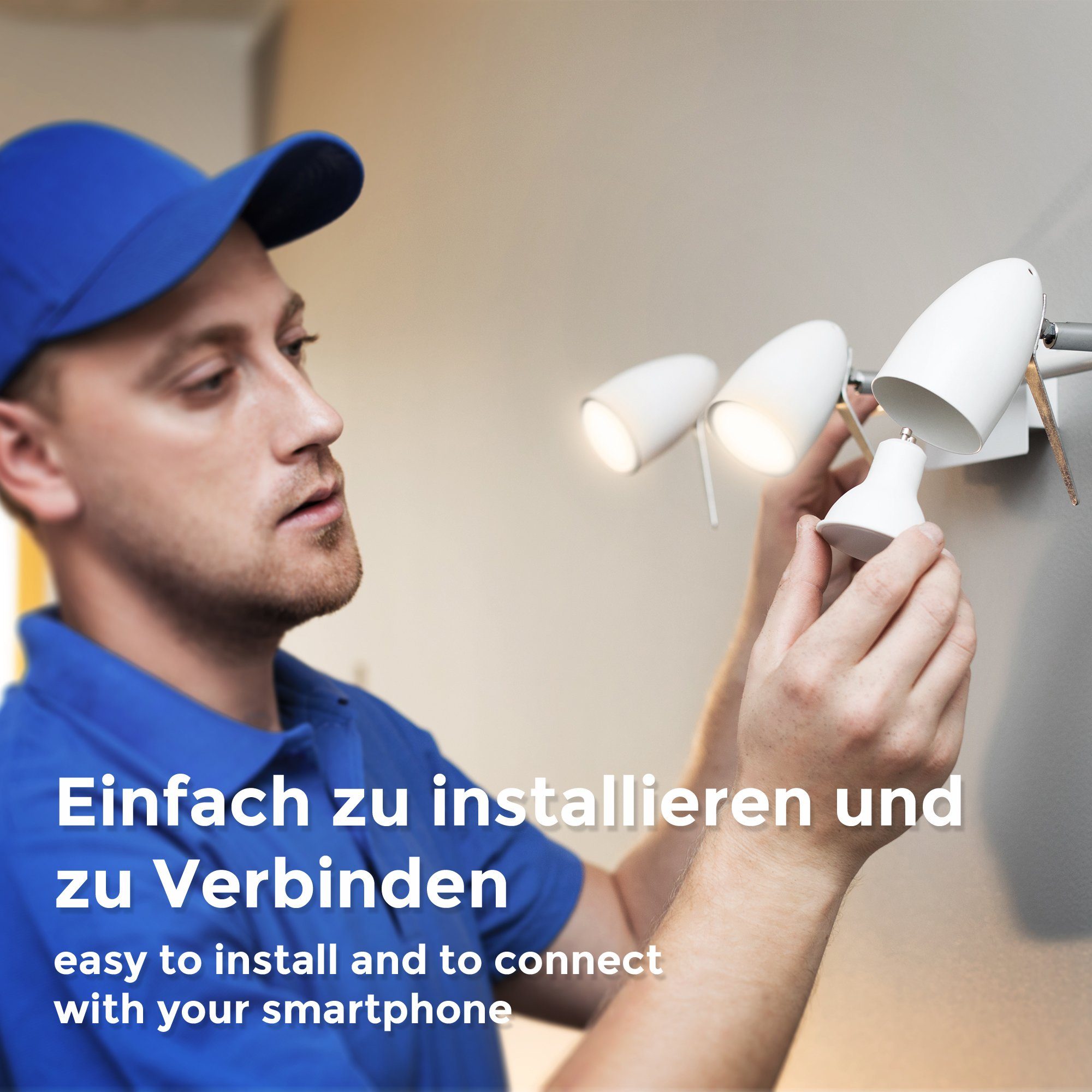 B.K.Licht Led-verlichting Smart Home LED-lamp, RGB, WiFi, appbesturing, dimbaar