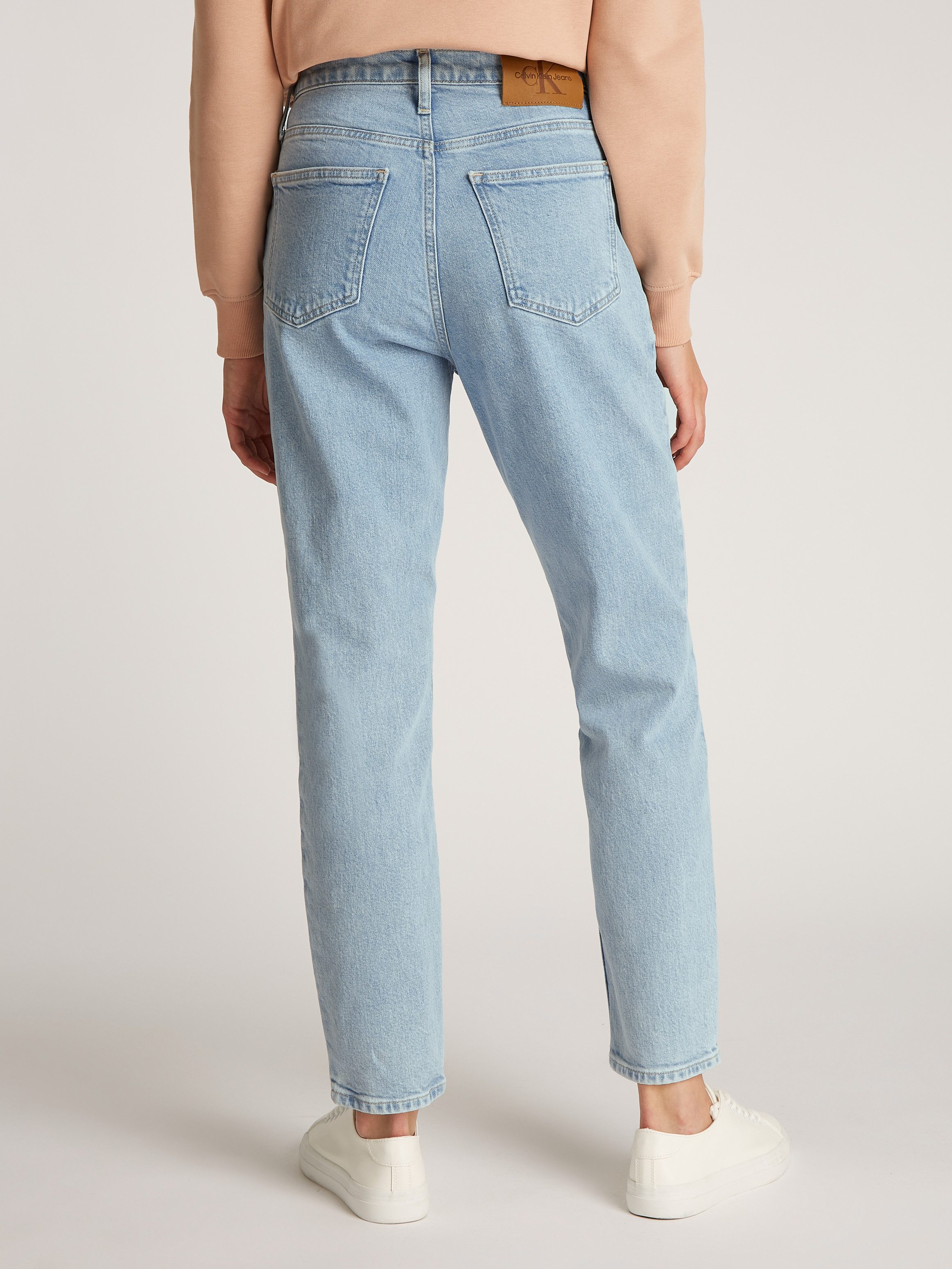 Calvin Klein Mom jeans MOM JEAN met muntzakje, logoprint