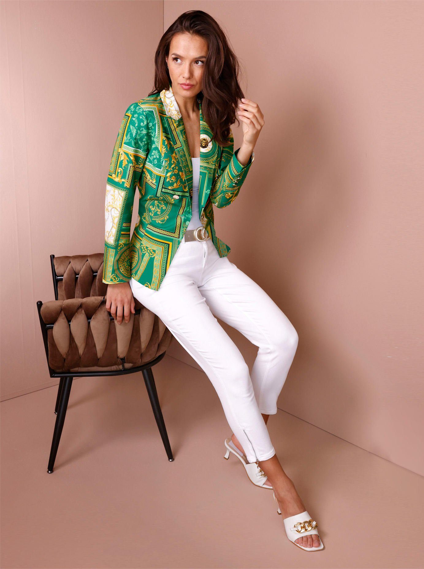 CREATION L PREMIUM Jasje Zijden-katoenen blazer