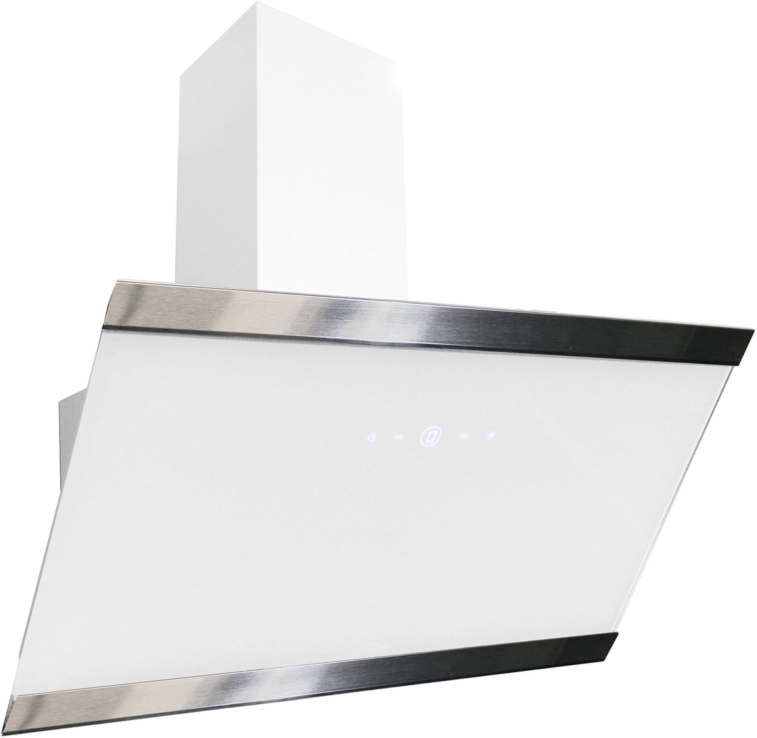 RESPEKTA Schuine wandkap 90 cm, 9 vermogensniveaus, led-verlichting, geschikt voor afzuiging en recirculatie