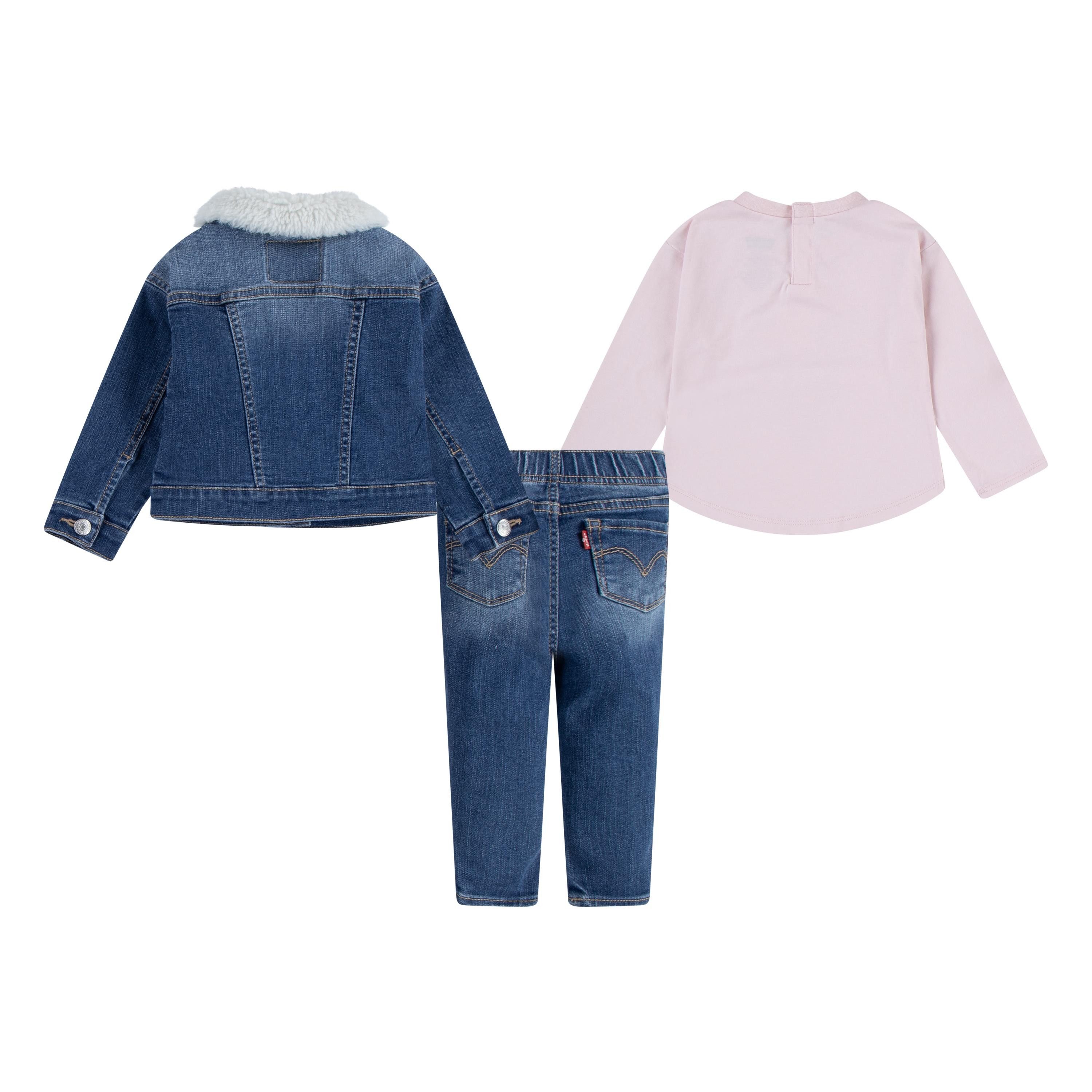 Levi's Kidswear Shirt broek jas (set, 3-delig)