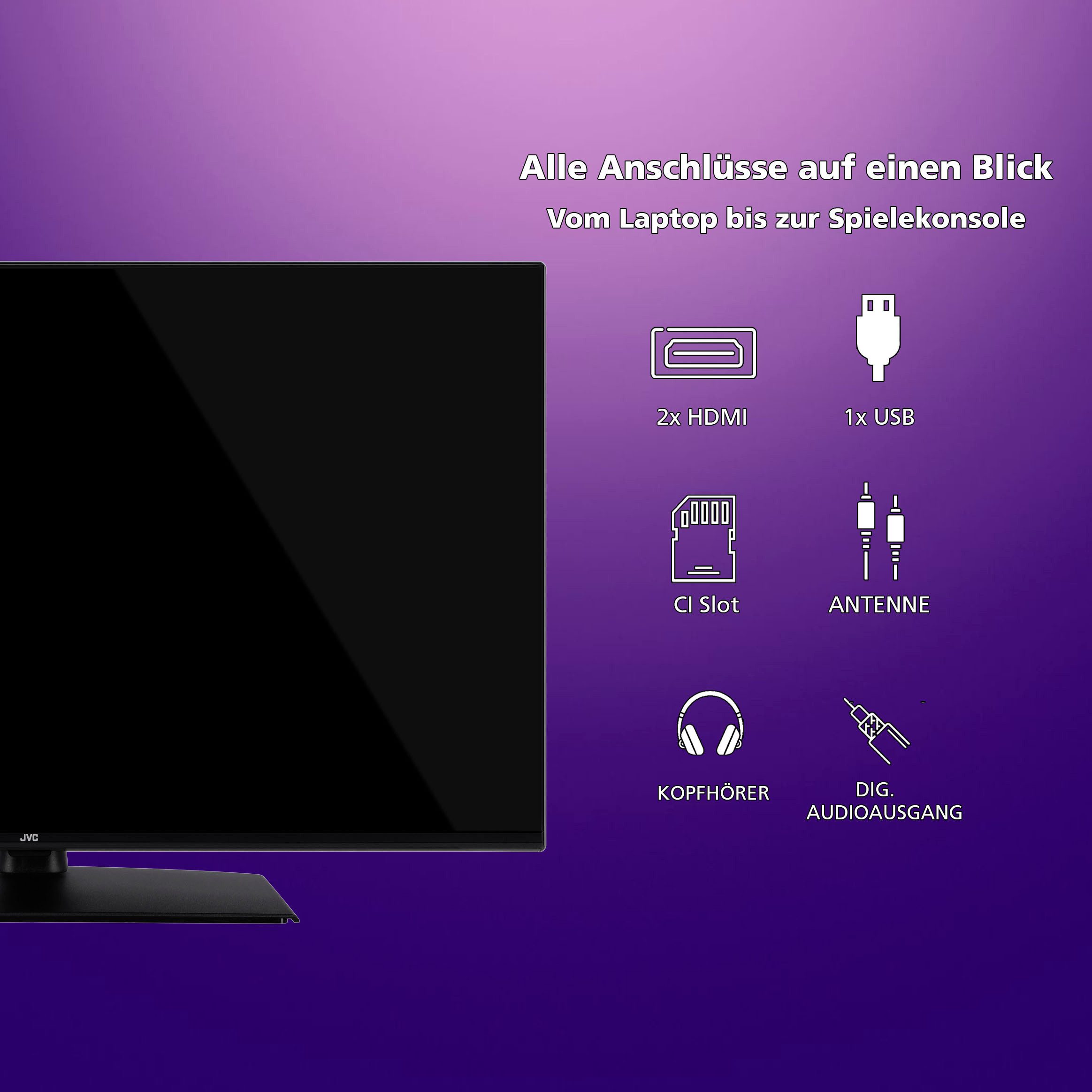 JVC Led-TV LT-40VF4455, 100 cm / 40", Full HD