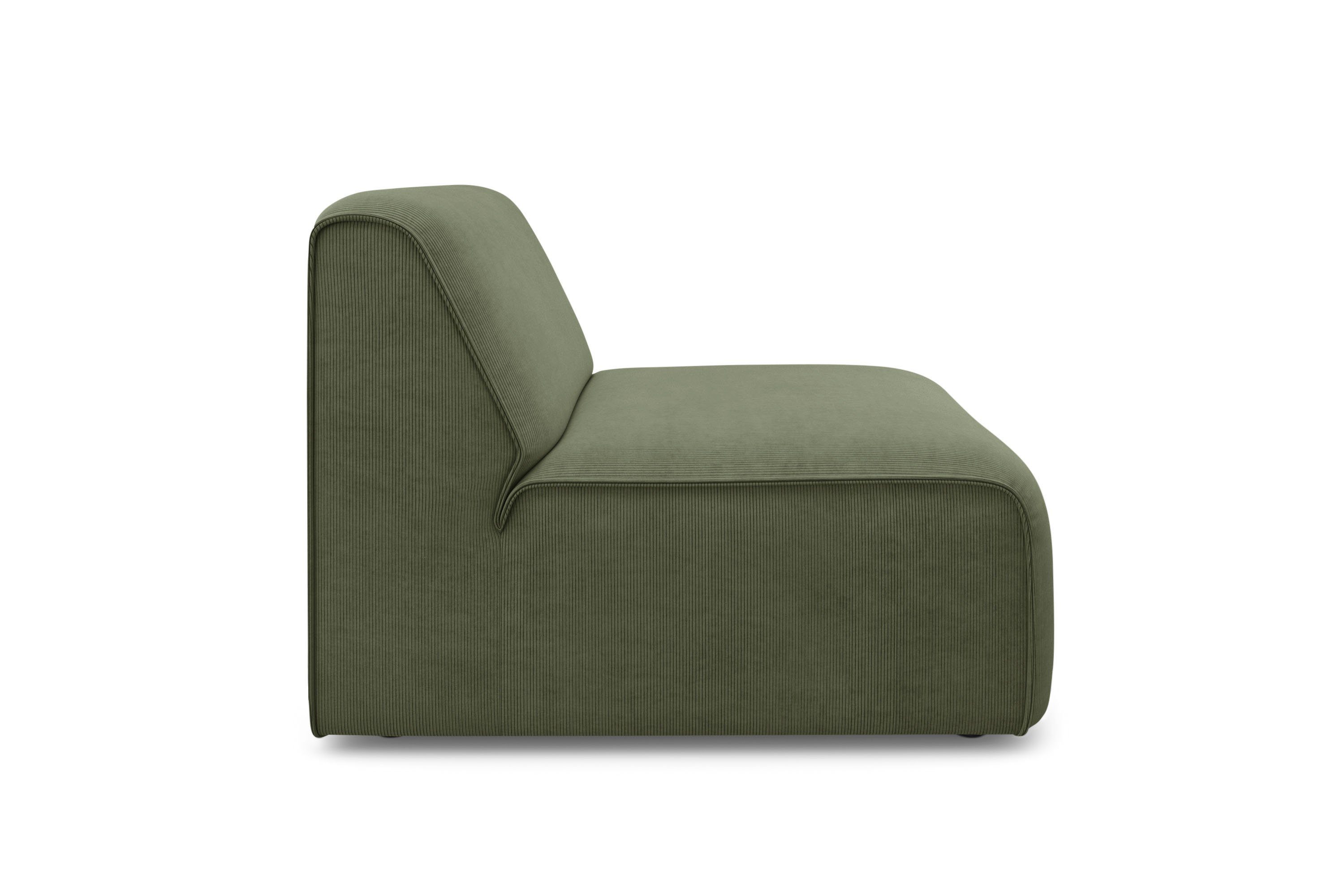 RAUM.ID Fauteuil Merid sofa-middenelement, afmetingen B/D/H: 84/97/46 cm als module of apart te gebruiken, voor individuele samenstelling