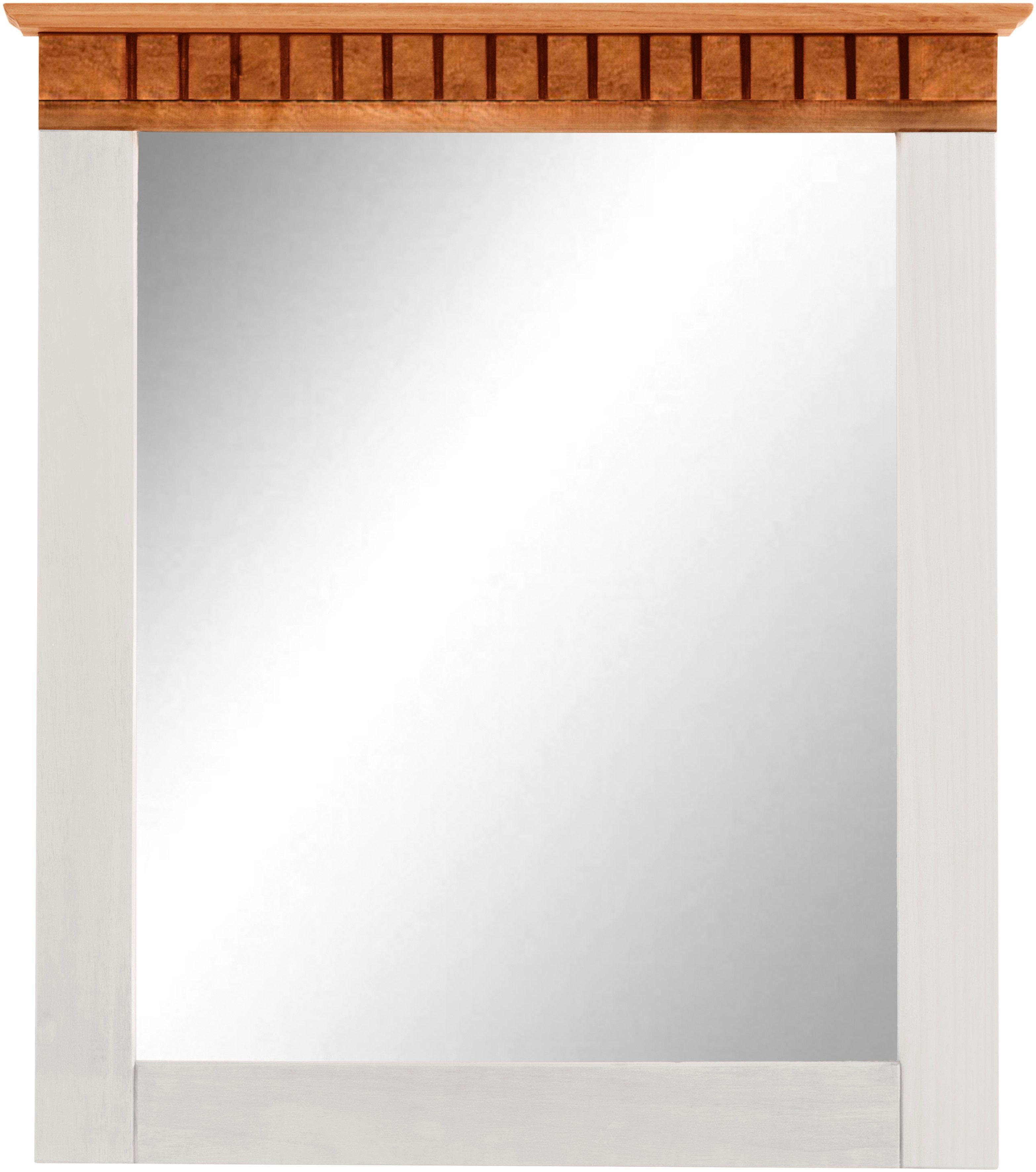 Home affaire Garderobespiegel Lisa met decoratieve frezingen, spiegeloppervlak ca. 44 x 56 cm