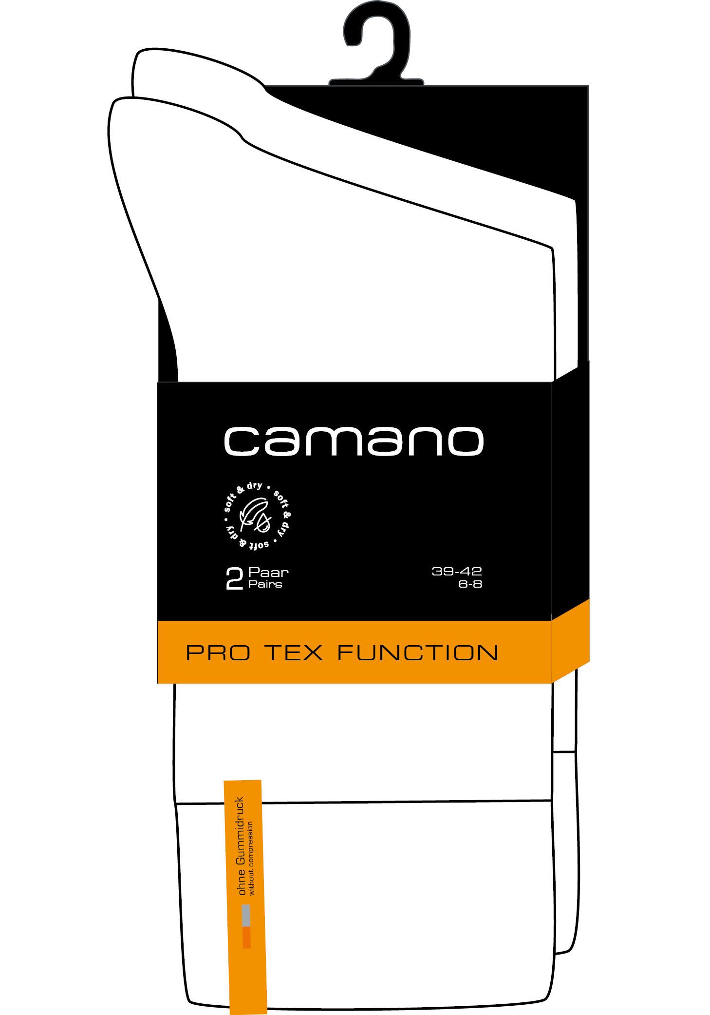 Camano Sportsokken Function met vochtregulerend materiaal (set, 4 paar)