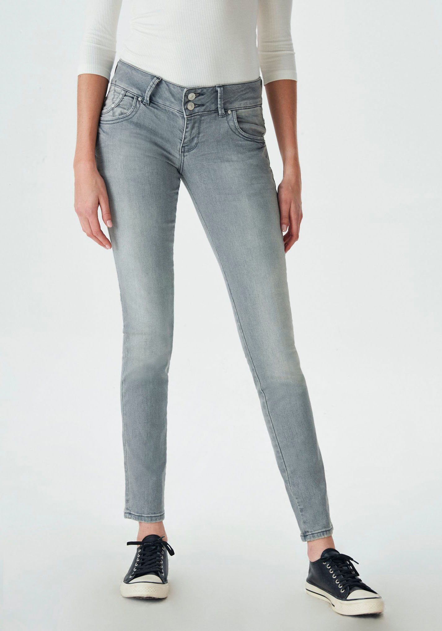 LTB Slim fit jeans MOLLY met band dubbele knoop online OTTO