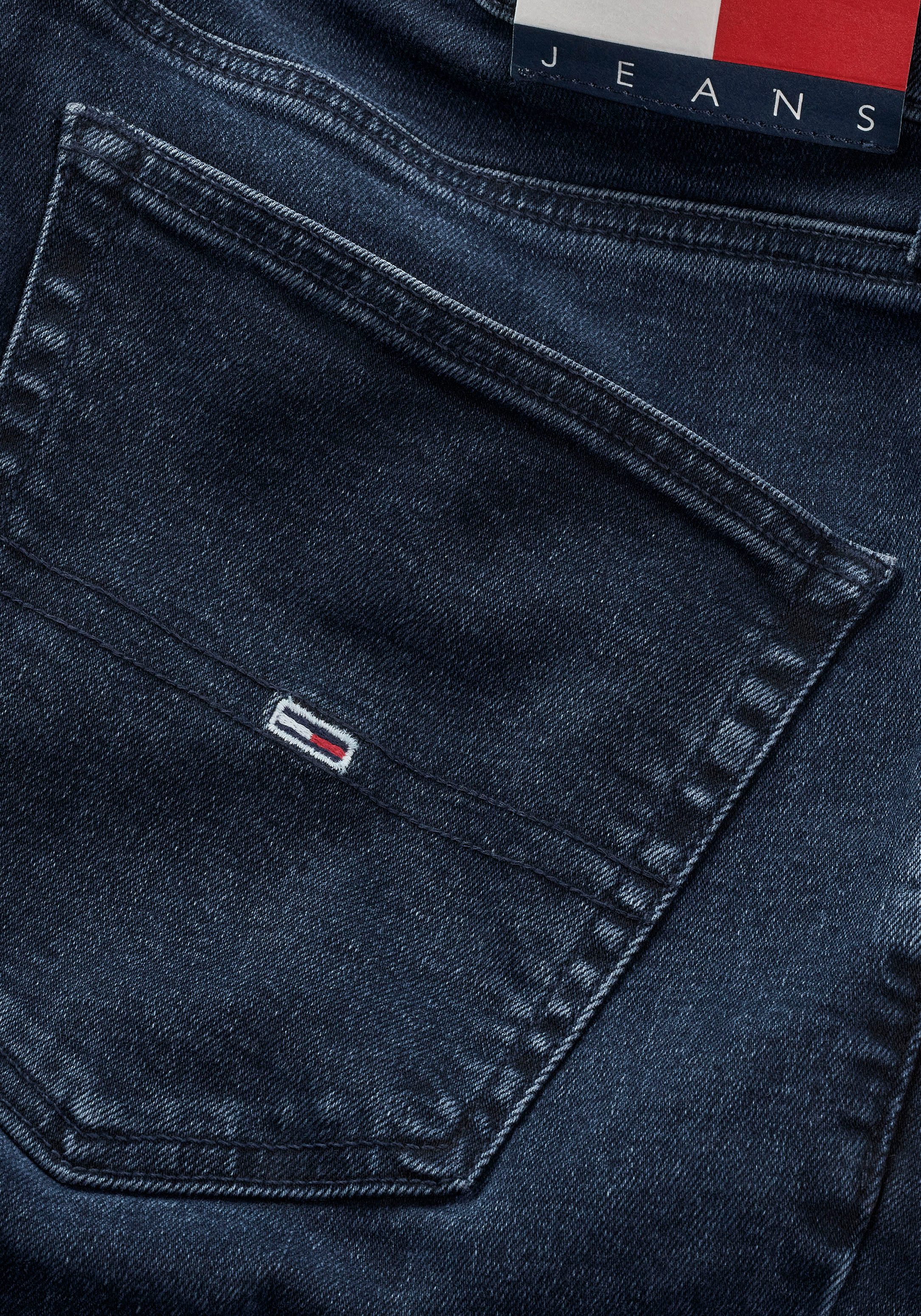 TOMMY JEANS Slim fit jeans SCANTON SLIM met gestempeld logo
