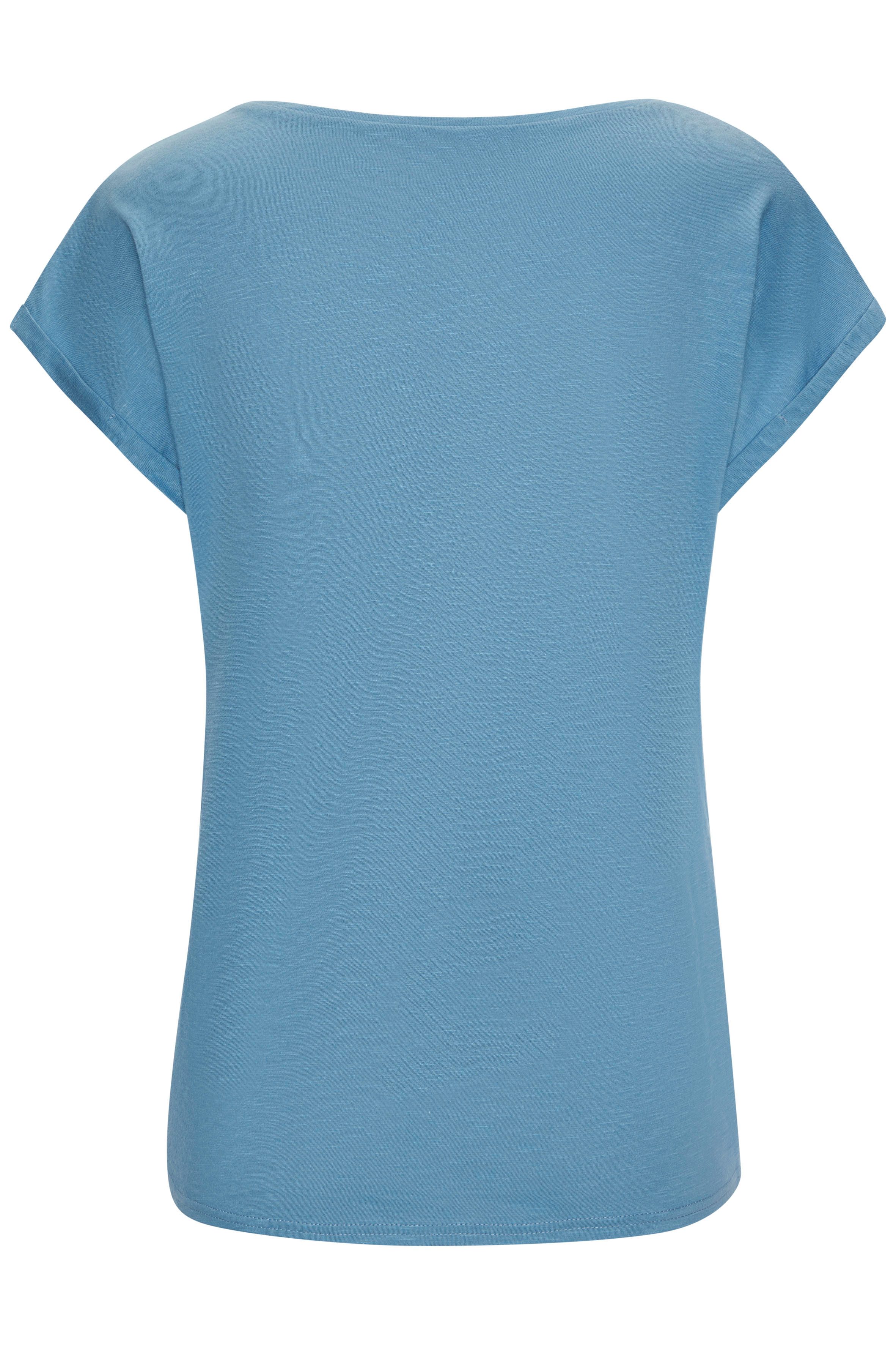 Beachtime T-shirt Met frontprint "Smile" in een zachte katoenkwaliteit