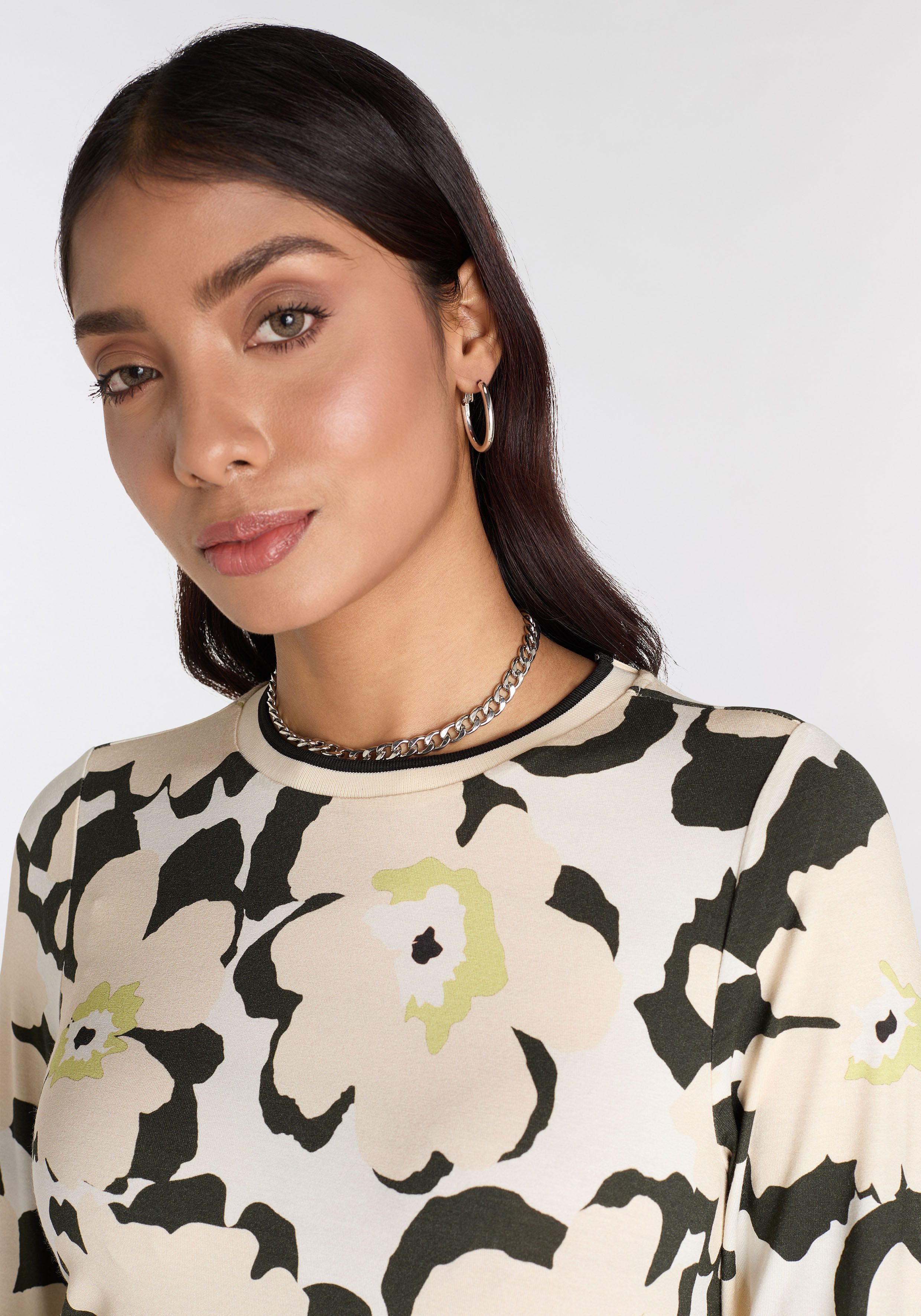 Laura Scott Shirt met 3 4 mouwen met stijlvolle all-over print