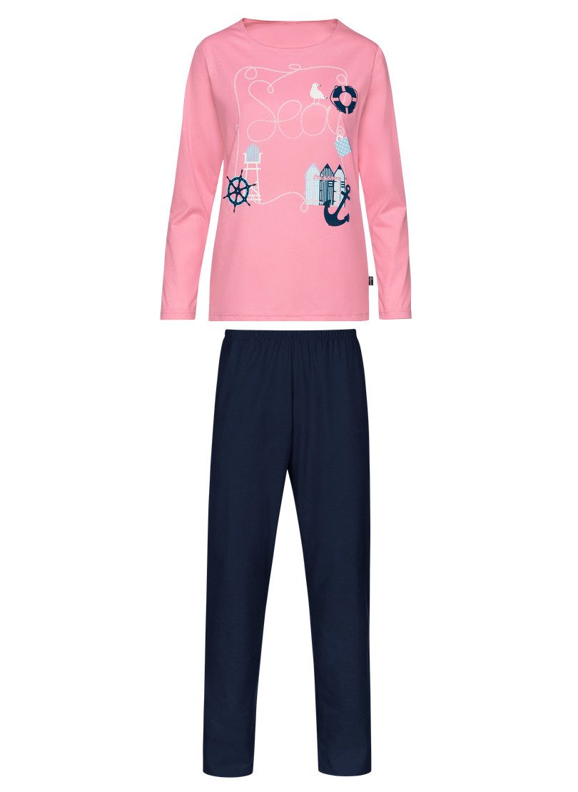 Trigema Pyjama TRIGEMA pyjama met maritieme print (1-delig)