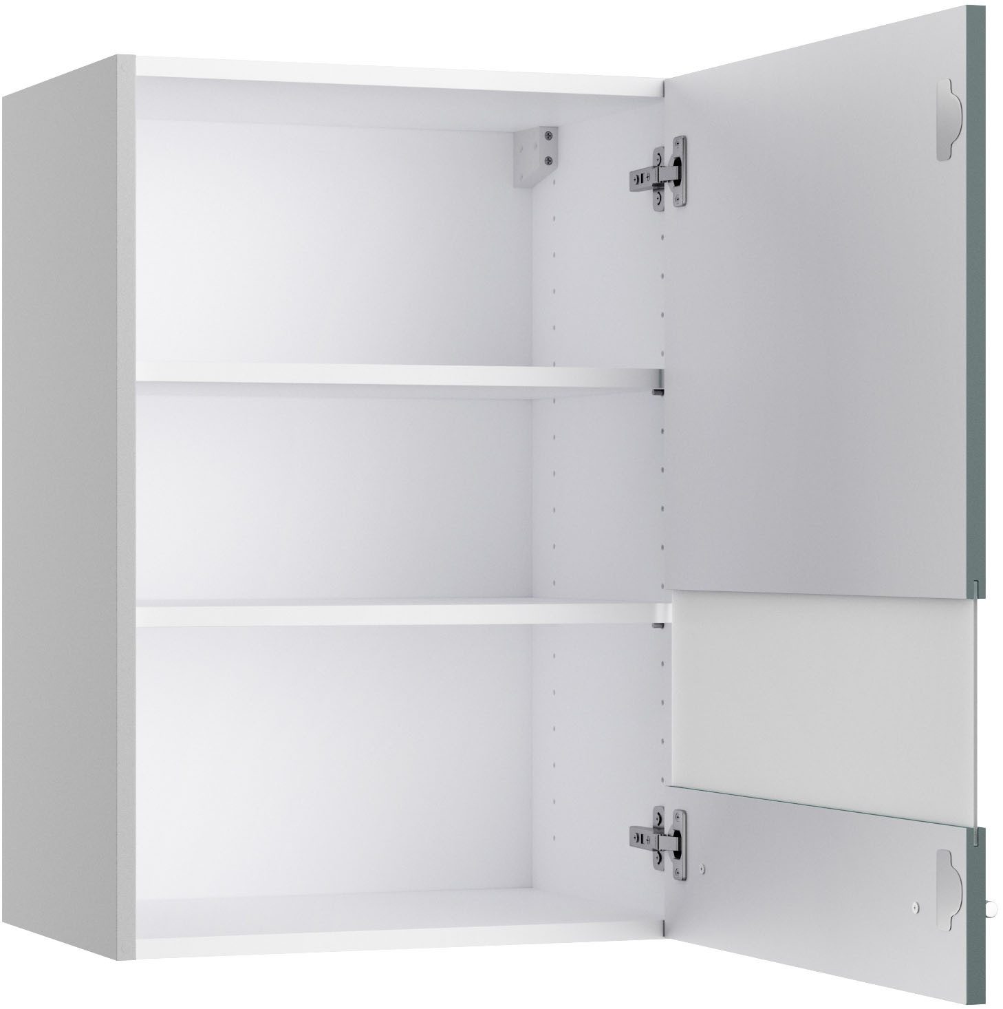 Kochstation Hangkast KS-Bern2 Breedte 50 cm, 1 deur, 2 legplanken, front met melkglas-inzet