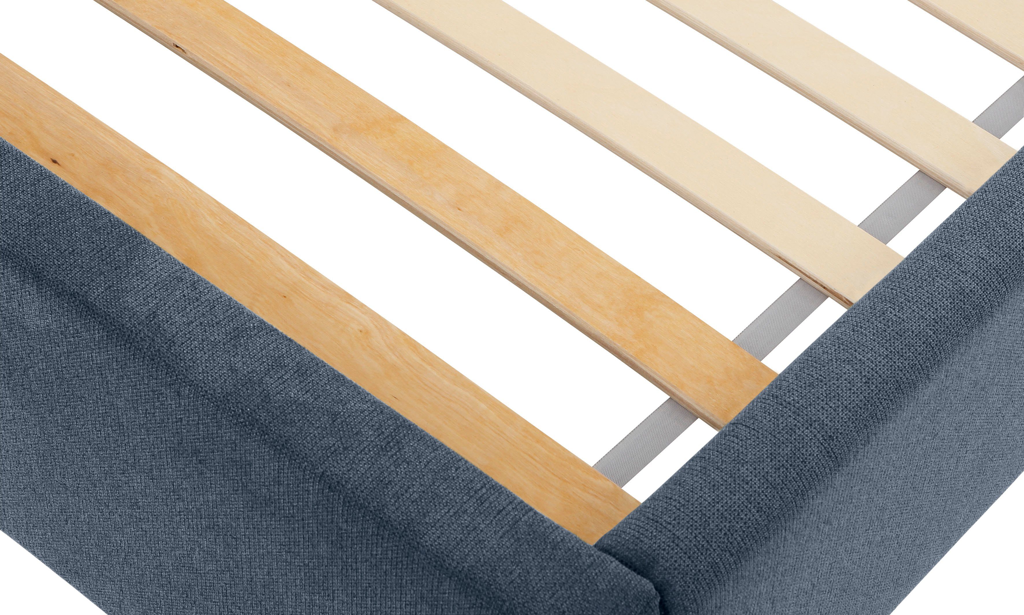 Lüttenhütt Gestoffeerd bed Gebko prettig bekleed hoofdbord met decoratief honingraatmotief