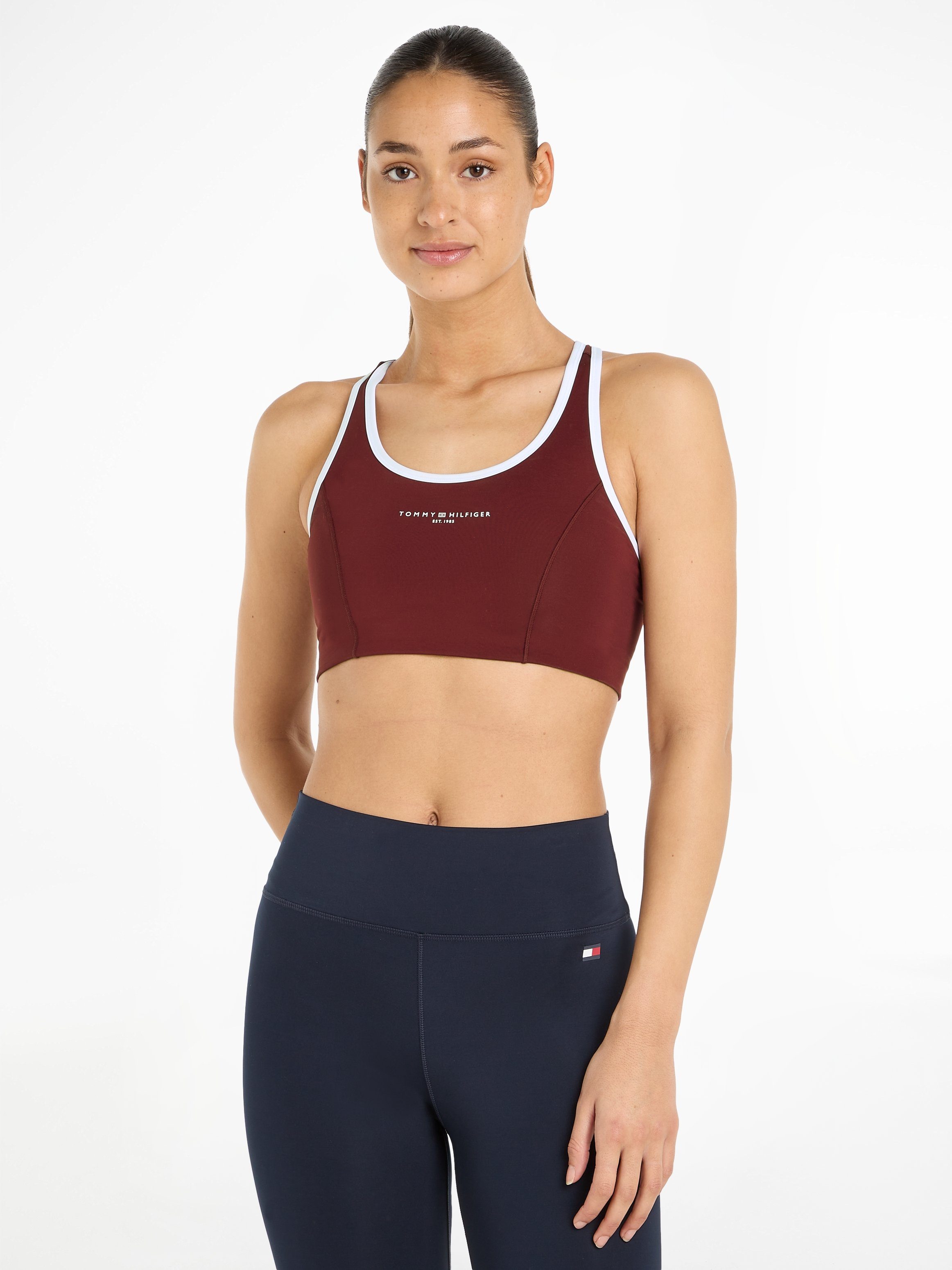 TOMMY SPORT Sportbustier ESSENTIALS MINI CORP MID INT BRA met bandjes voor gemiddelde...