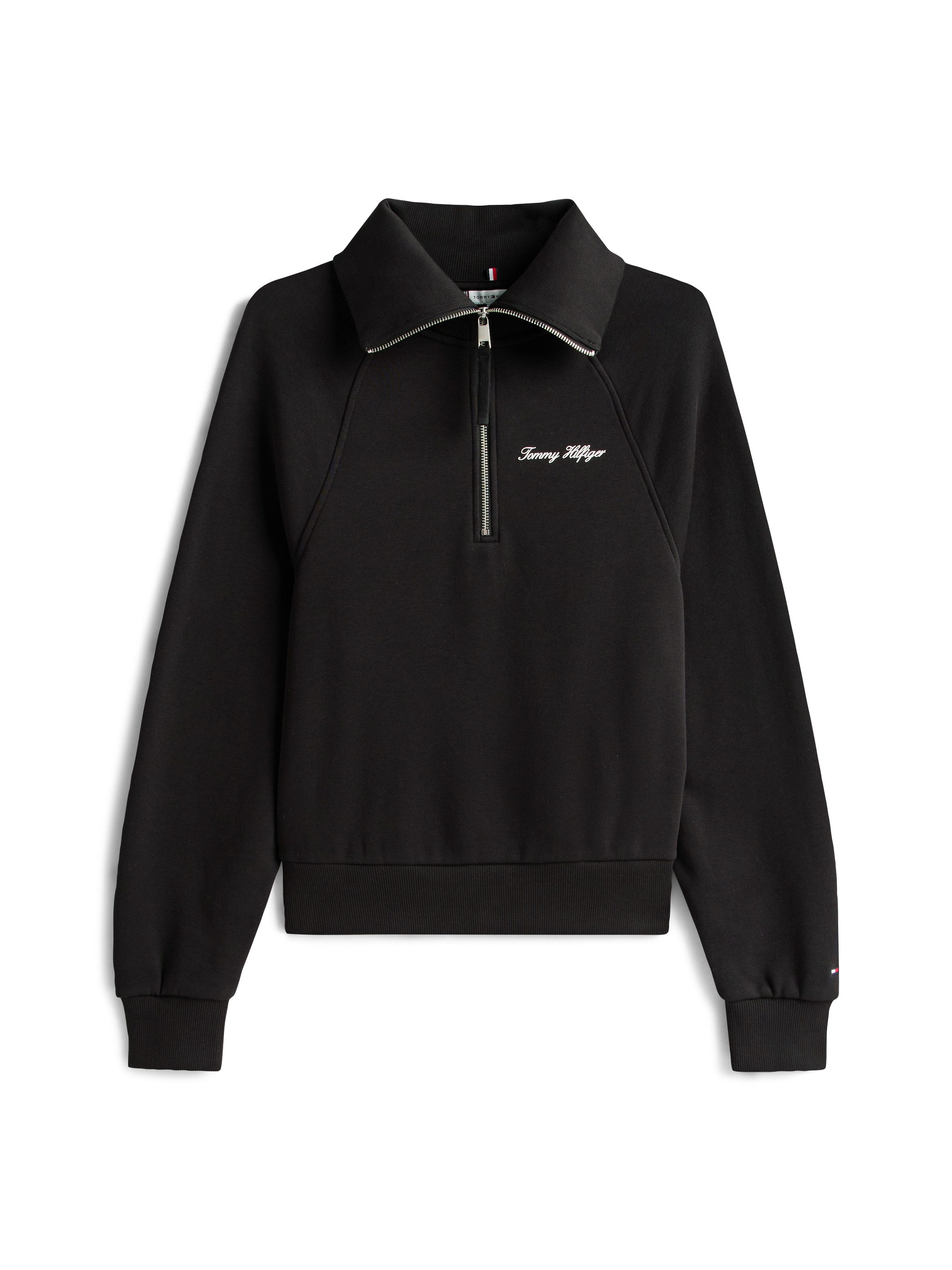 Tommy Hilfiger Sweatshirt CLASSIC SCRIPT FLEECE HALF-ZIP