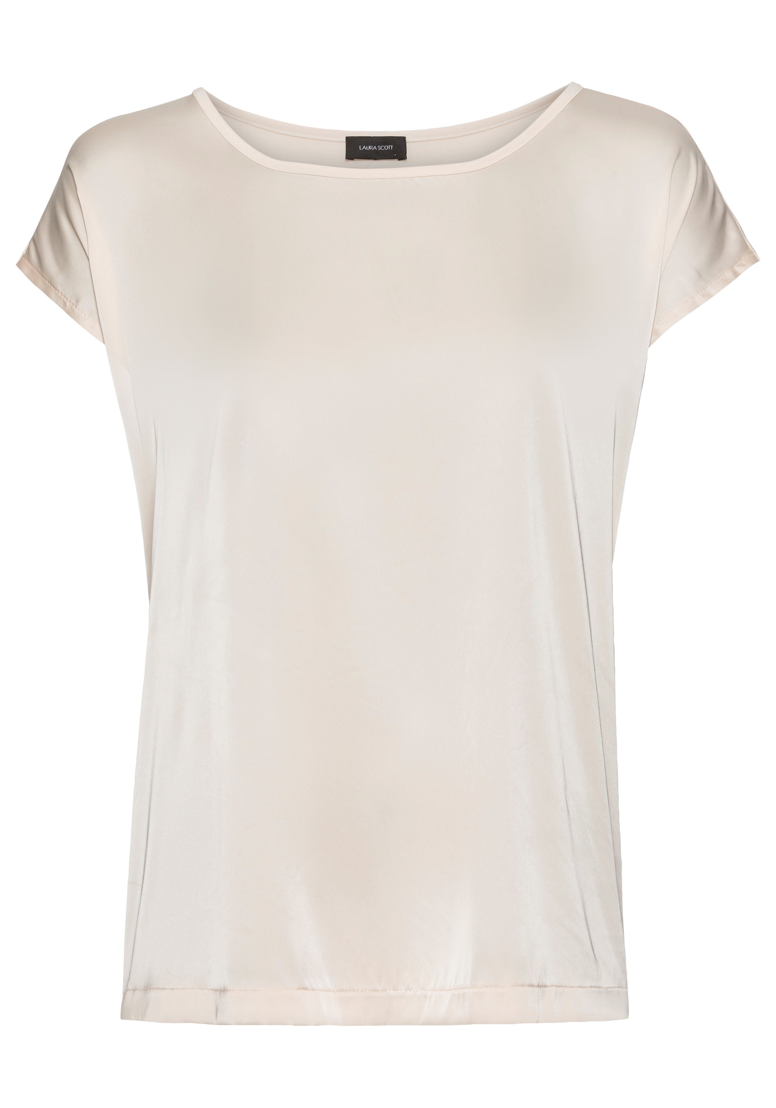 Laura Scott Shirtblouse van satijn en jersey