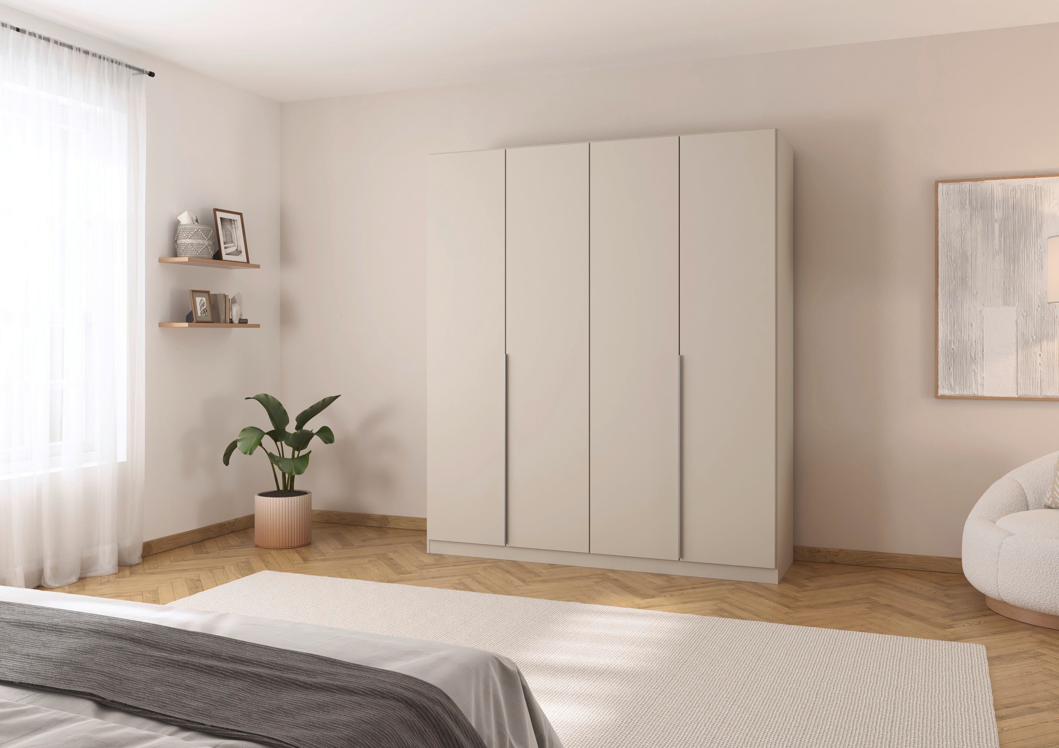rauch Draaideurkast Kleiderschrank Schrank Garderobe AGORDO TOPSELLER Schlafzimmer doordachte binnenuitrusting, in 6 breedtes en 2 hoogtes made in germany
