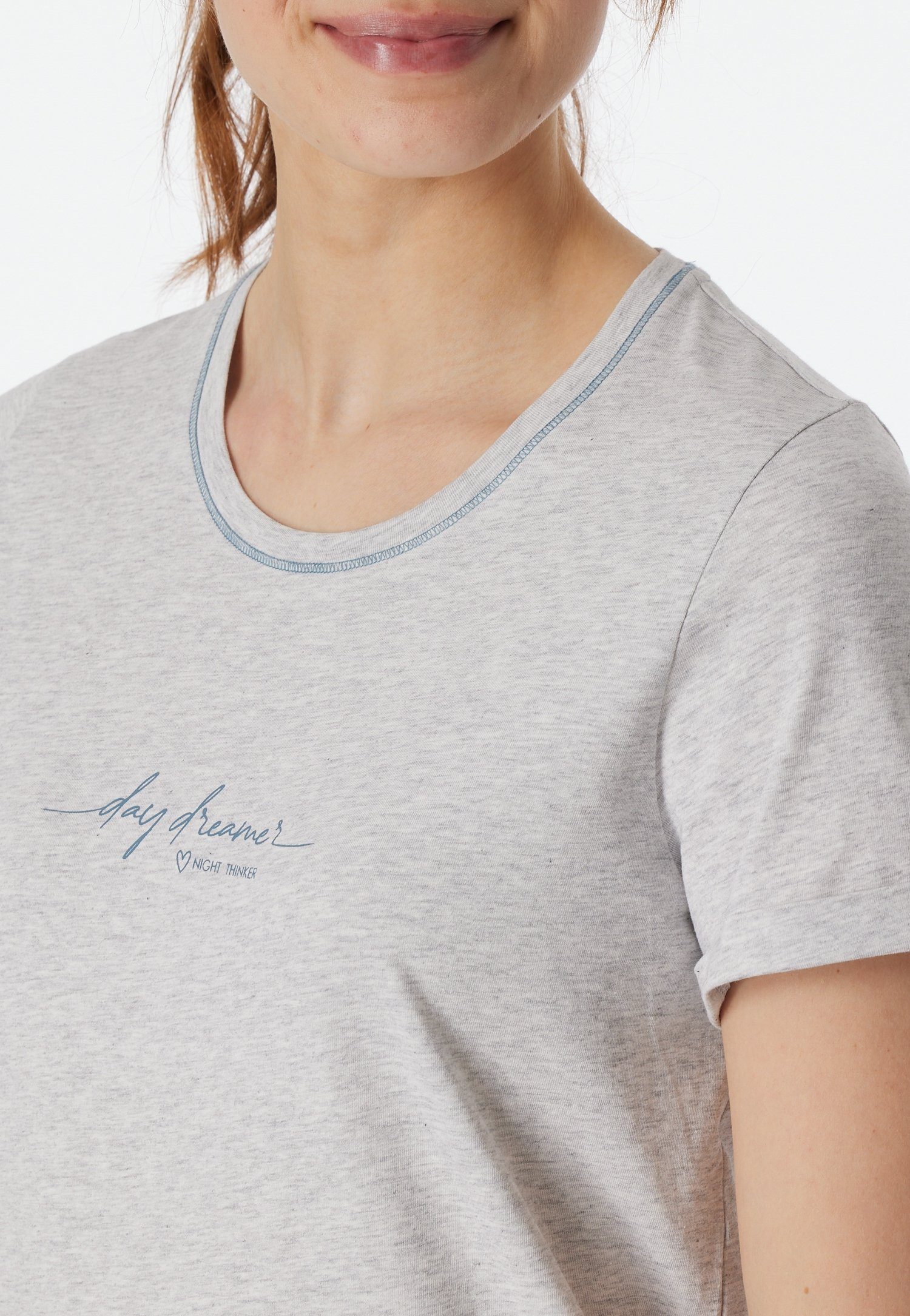 Schiesser Nachthemd Casual Essentials met statement-print
