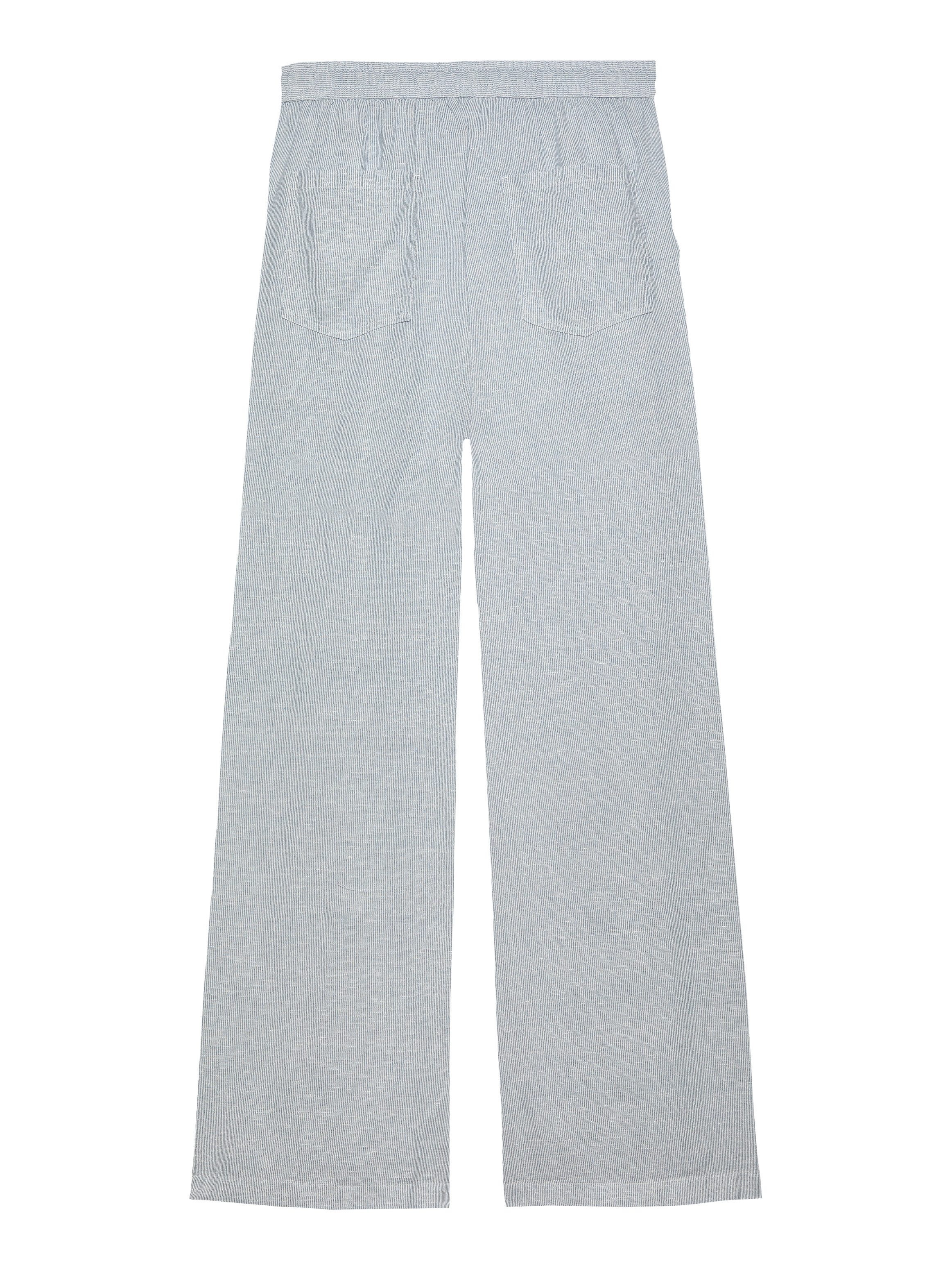 TOMMY JEANS Geweven broek TJW LINEN PANT met geborduurd logo