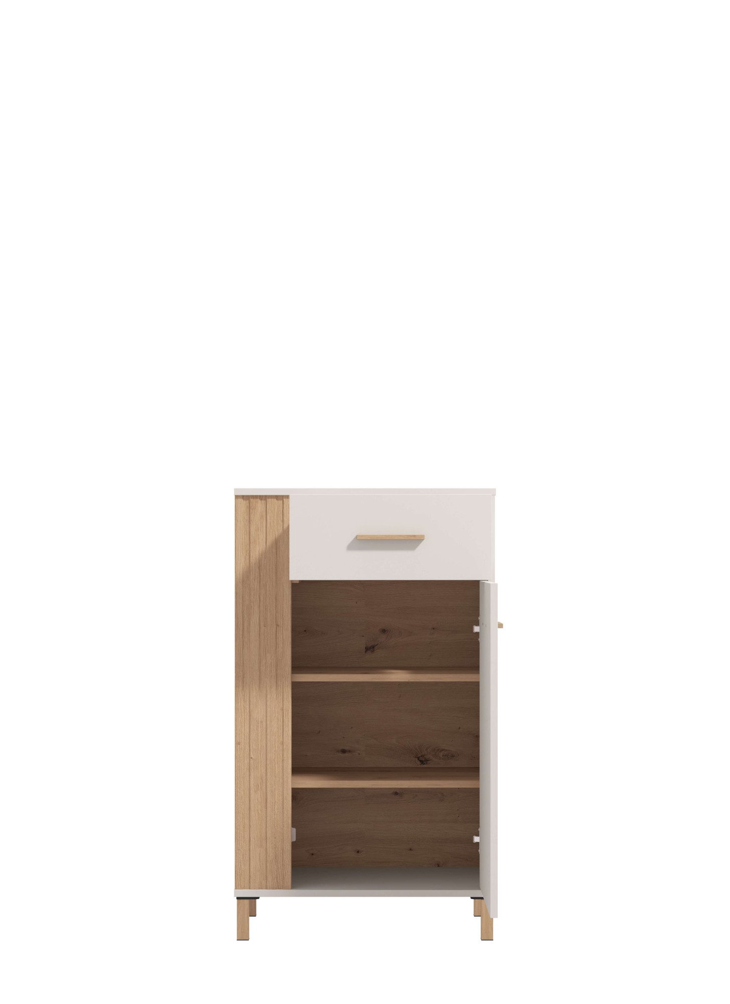 Home affaire Schoenenkast Belfort, schoenenkast, schoenenrek, hoogte 103 cm twee inlegplanken, 4 vakken, met lade, in kasjmierkleur