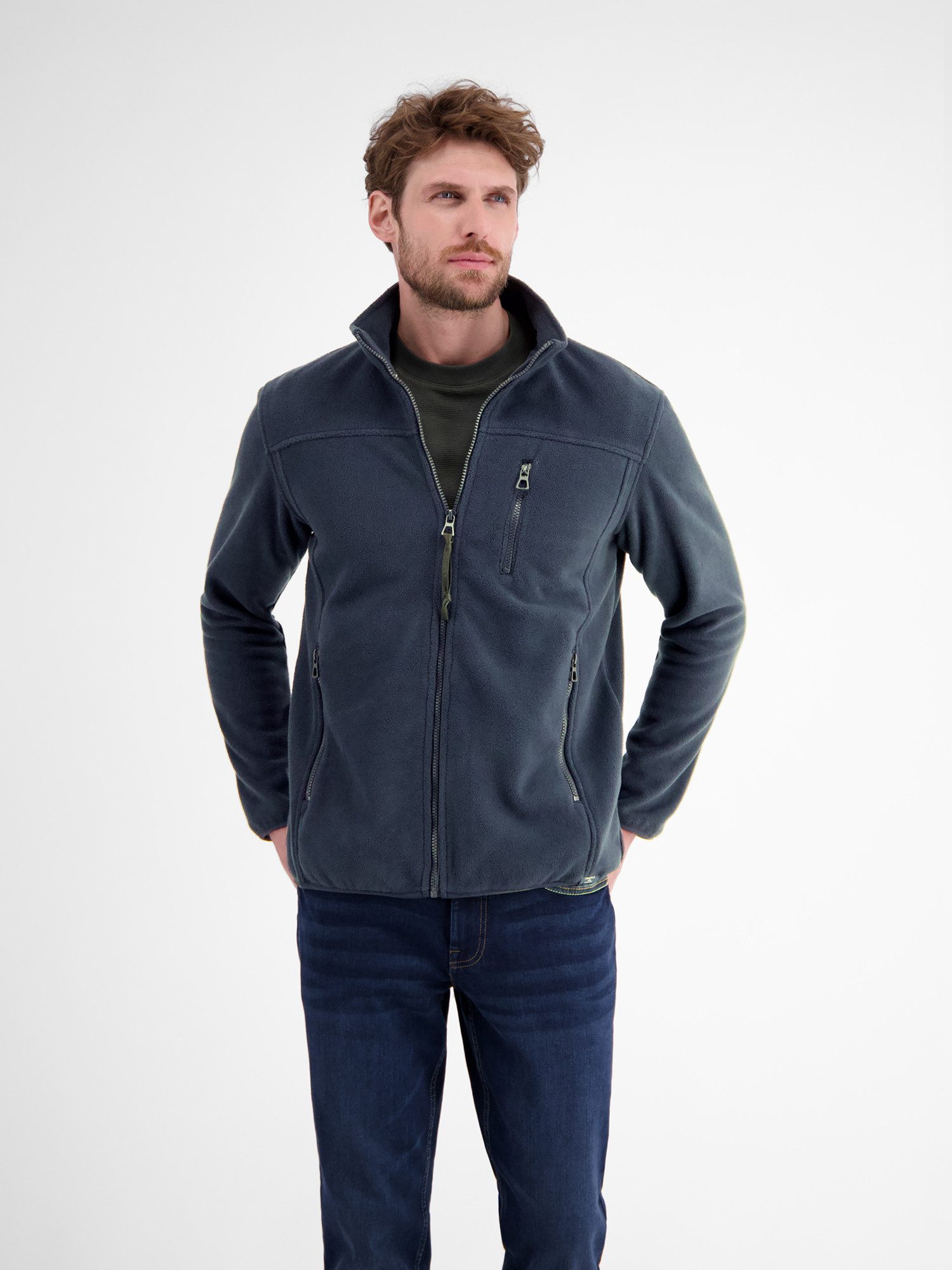Lerros Sweatvest LERROS Polar-Fleece jas, sportief
