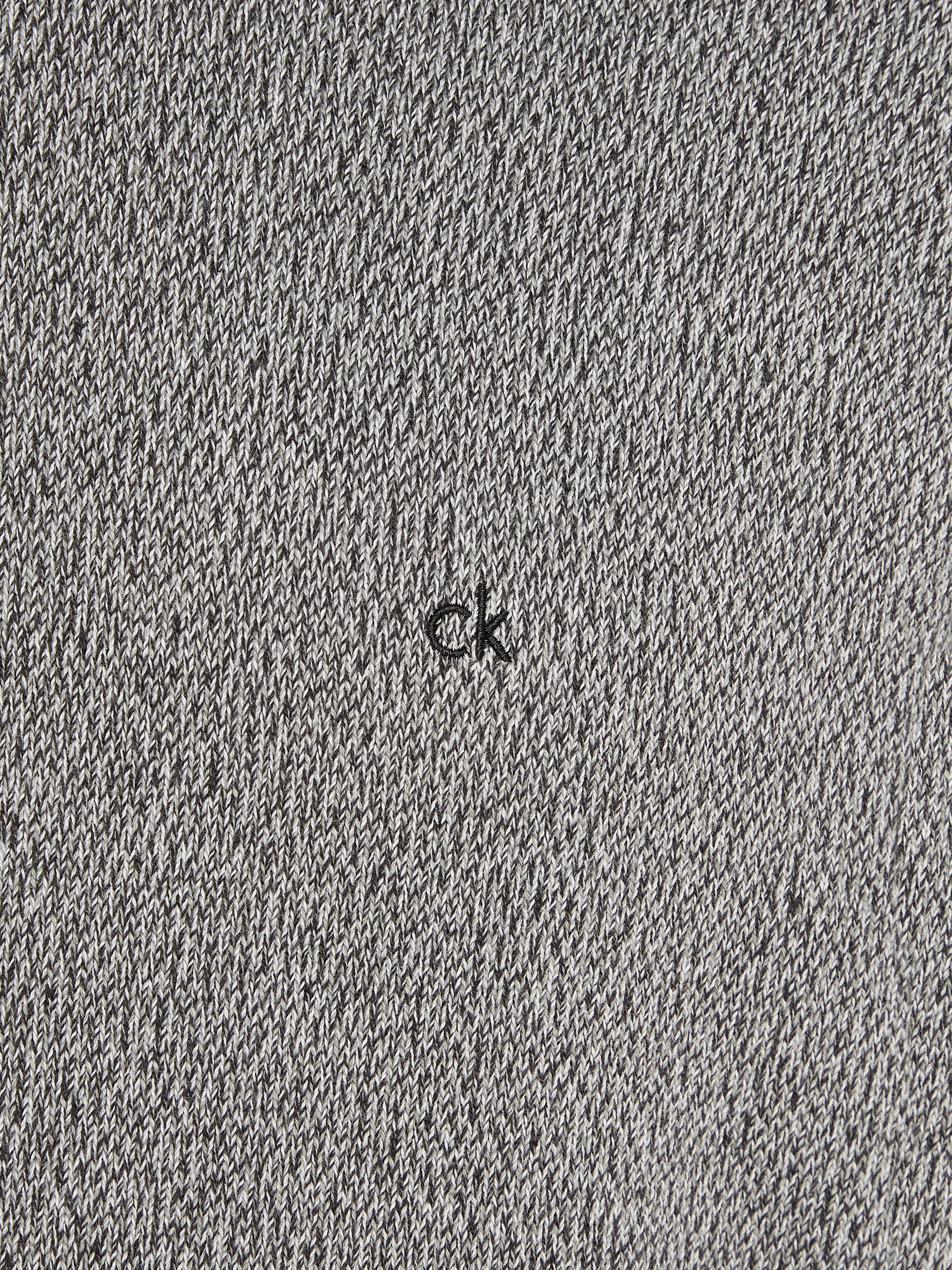 Calvin Klein Trui met ronde hals MOULINE CN SWEATER met geborduurd logo