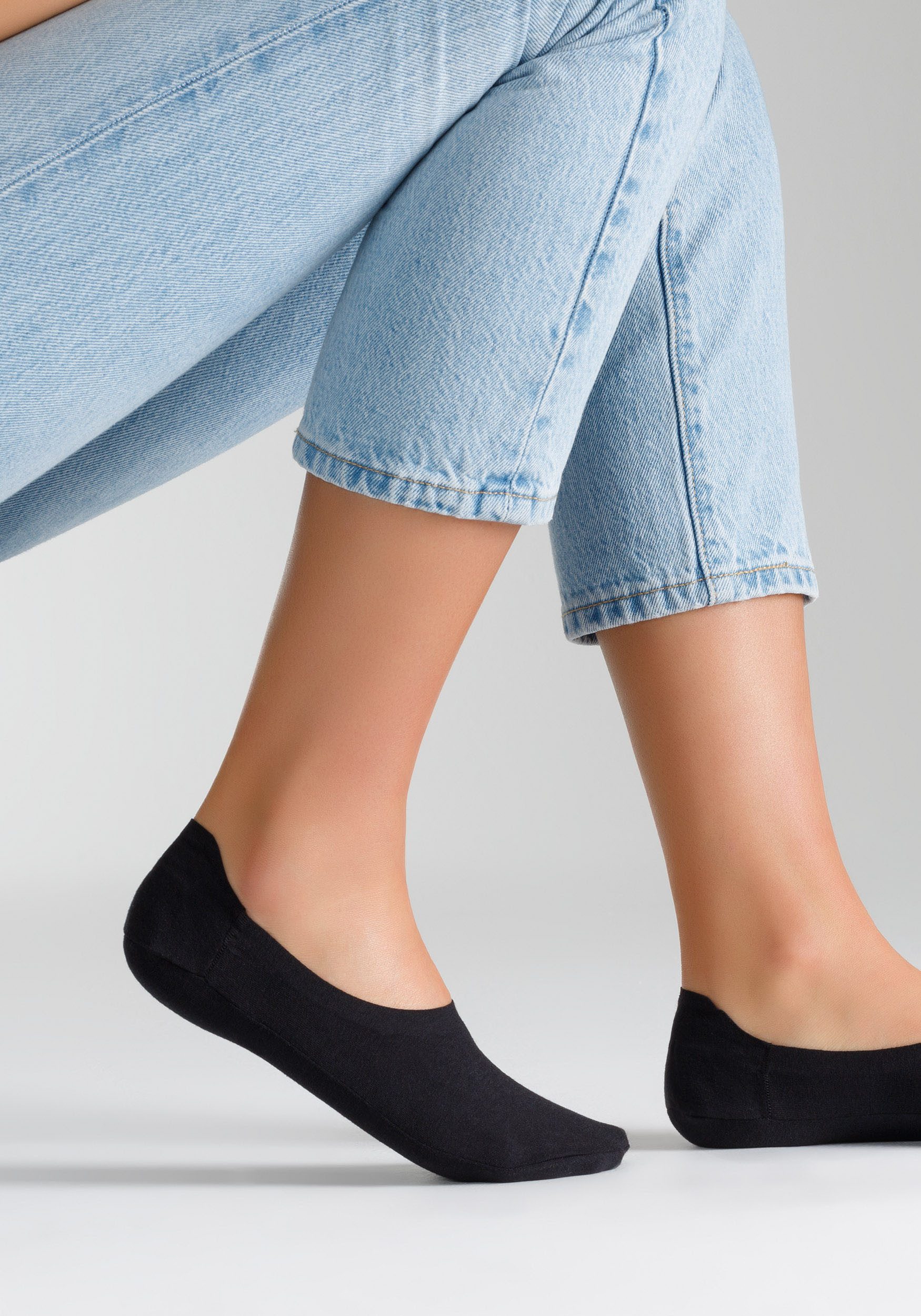 Camano Enkelsokken Comfort met siliconenband voor veilige grip (4 paar)