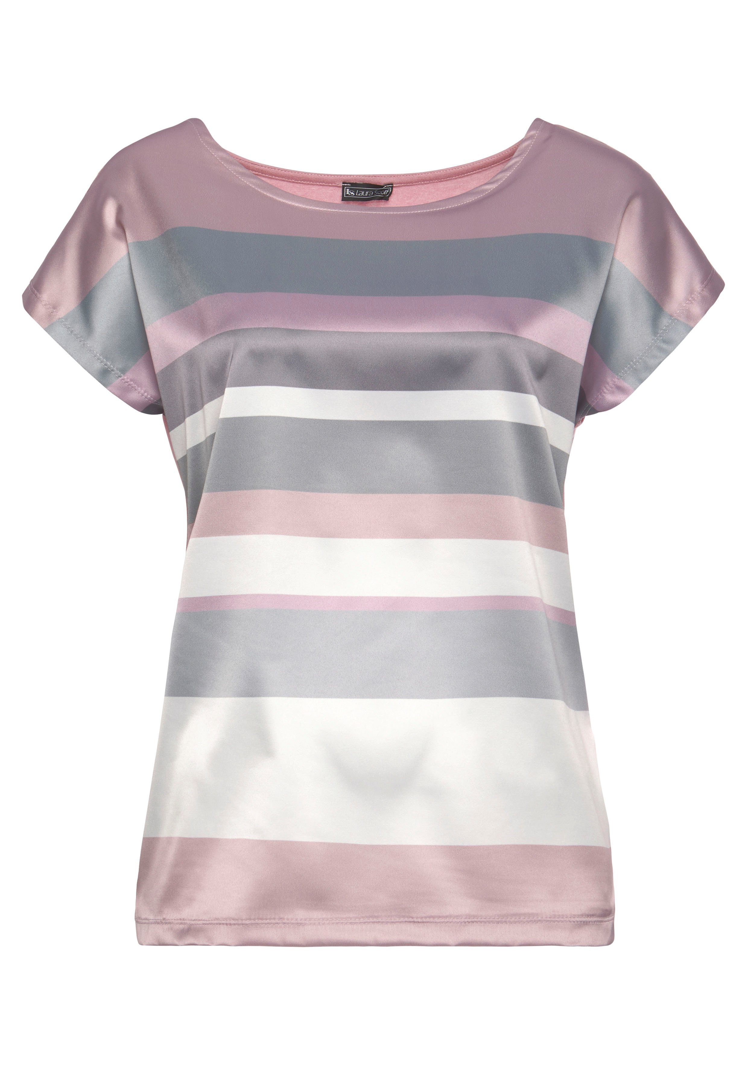 Laura Scott Shirtblouse in modieus streepdesign
