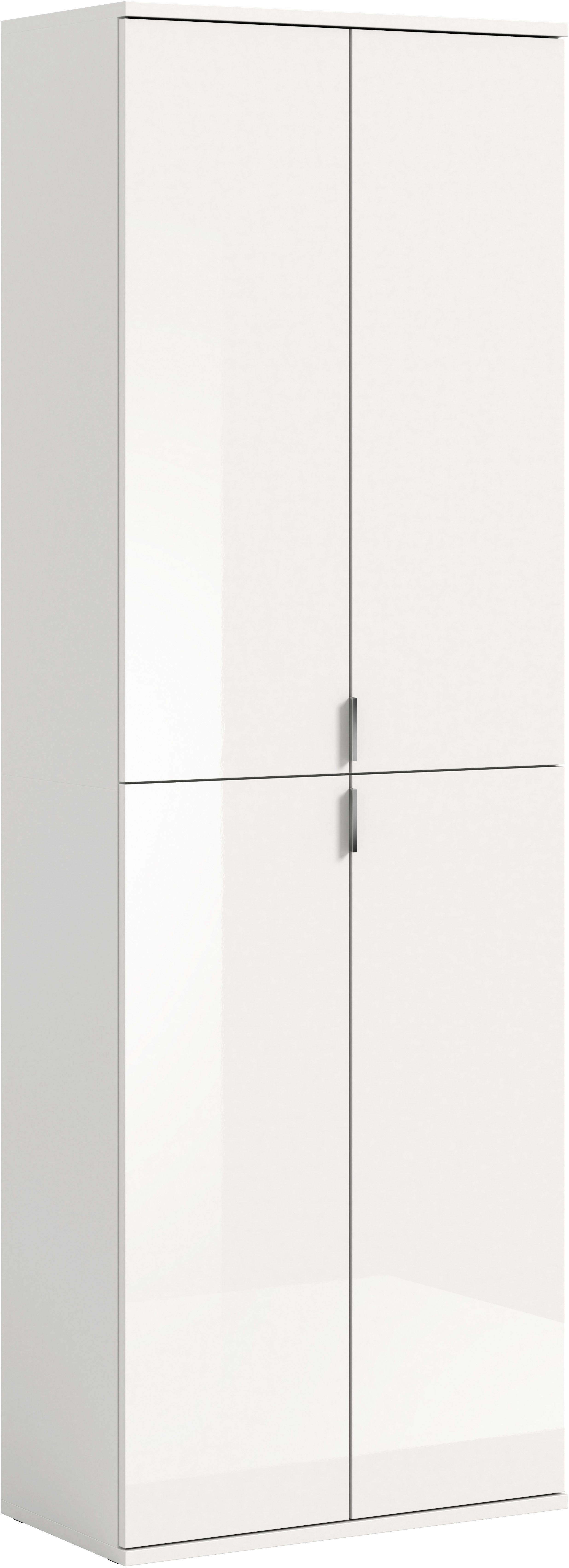 INOSIGN Multifunctionele kast Trondheim, Hoogte 193 cm, 4 Deuren, 9 Vakken, 7 Planken incl. uitschuifbare kledingstang, garderobekast, kledingkast