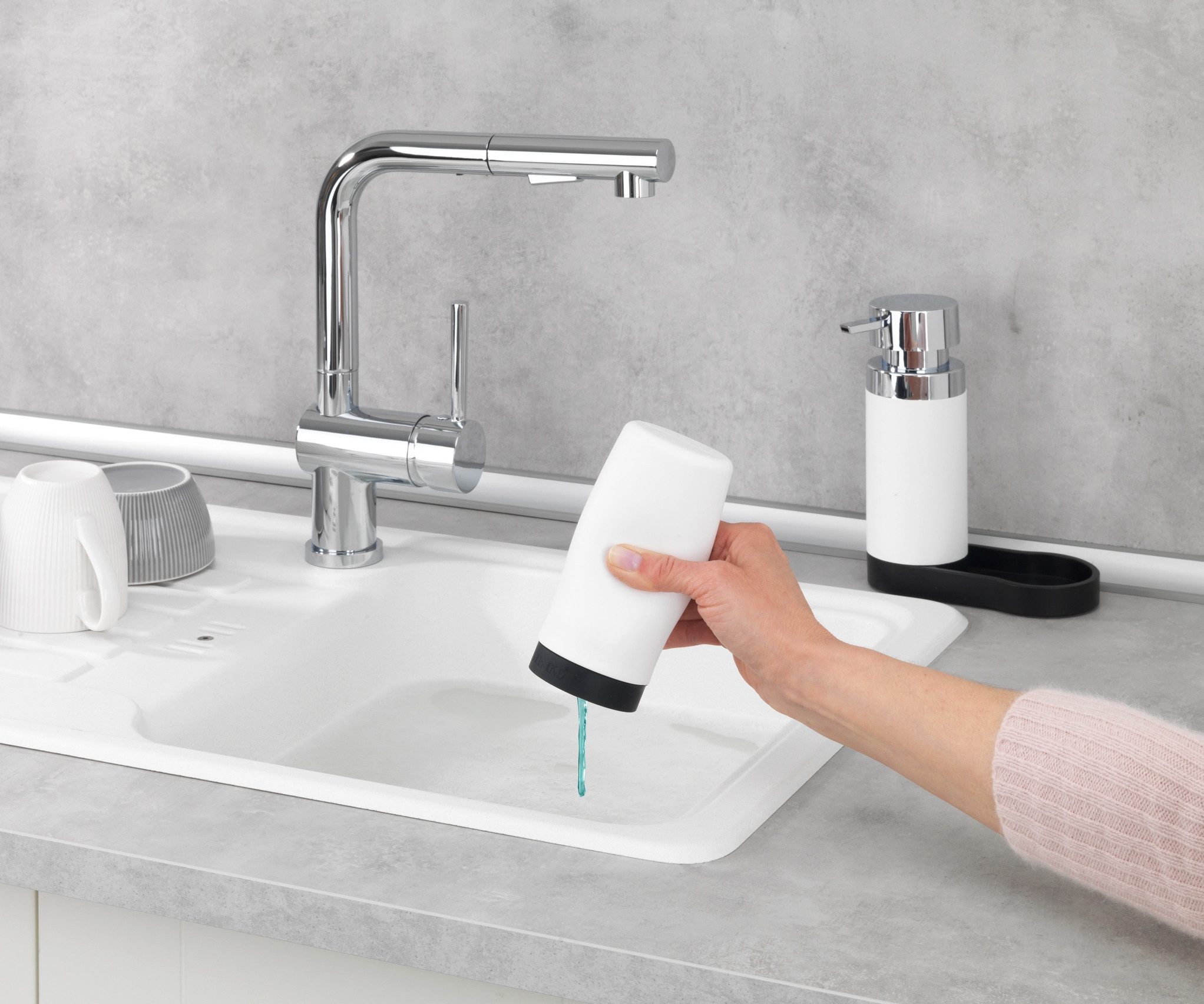 WENKO Dispenser voor afwasmiddel Model Easy Squeez-e