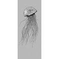 komar vliesbehang jellyfish pane grijs