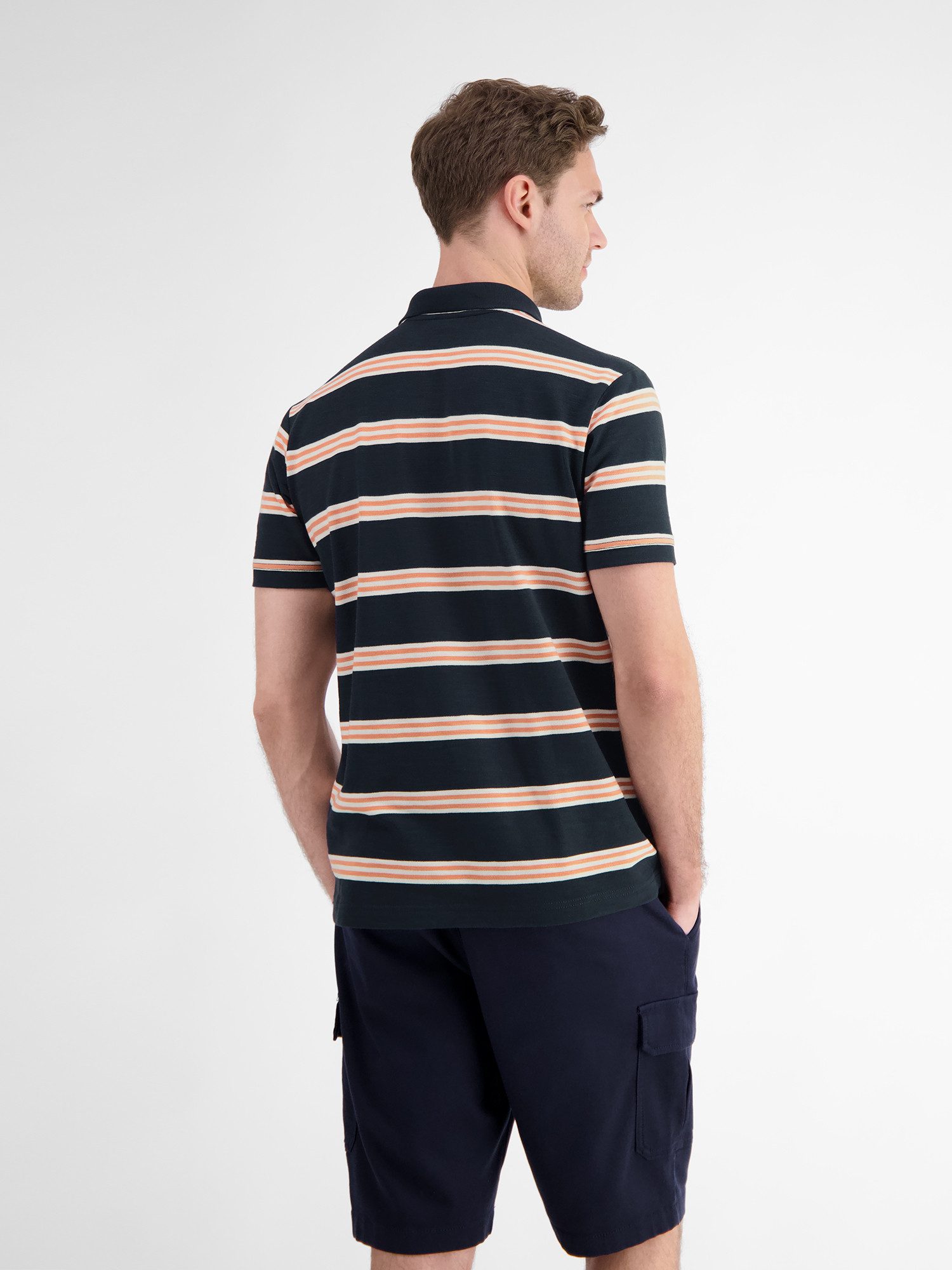 Lerros Poloshirt LERROS heren poloshirt in rugby-look