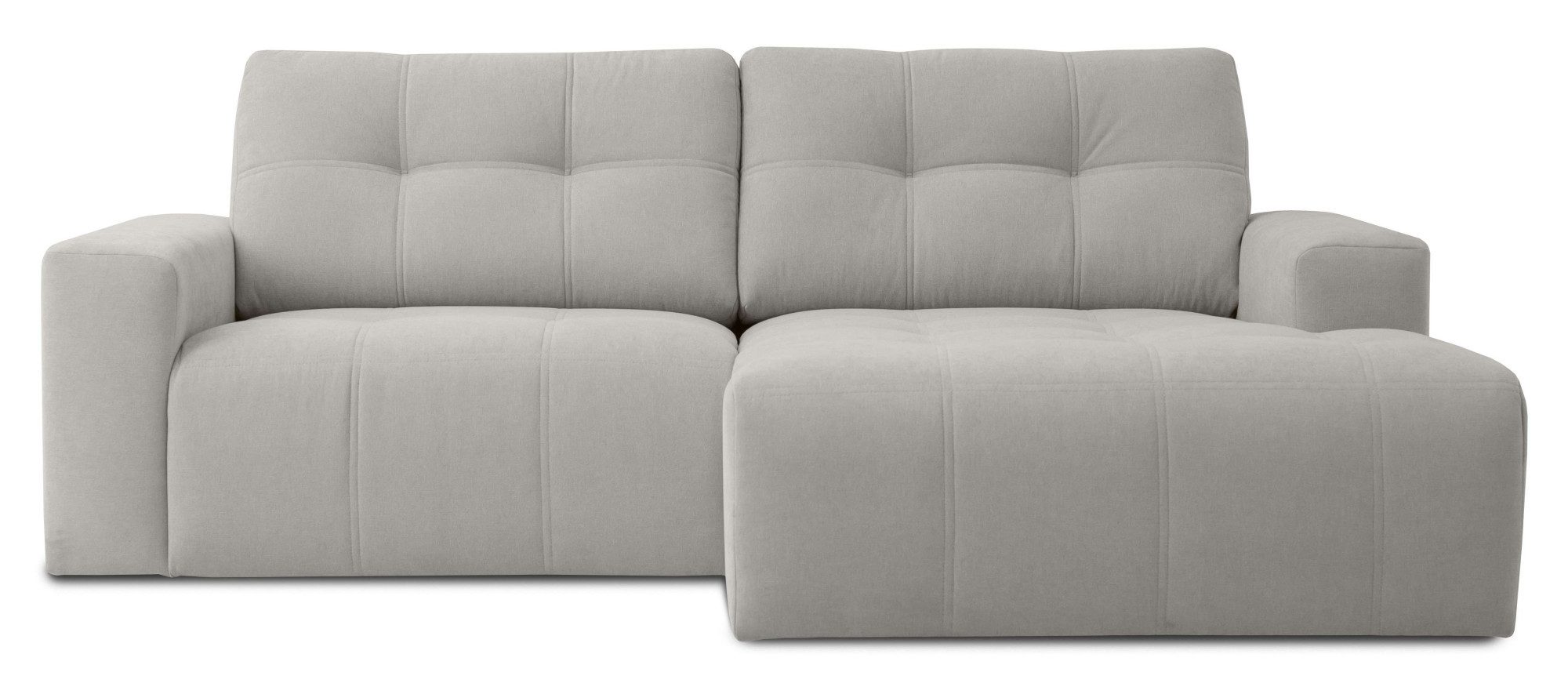 Home affaire Hoekbank Turnon, Lounge-sofa, Breite 221 cm Chenille, met knoop- en dubbele stiksels, elegante uitstraling