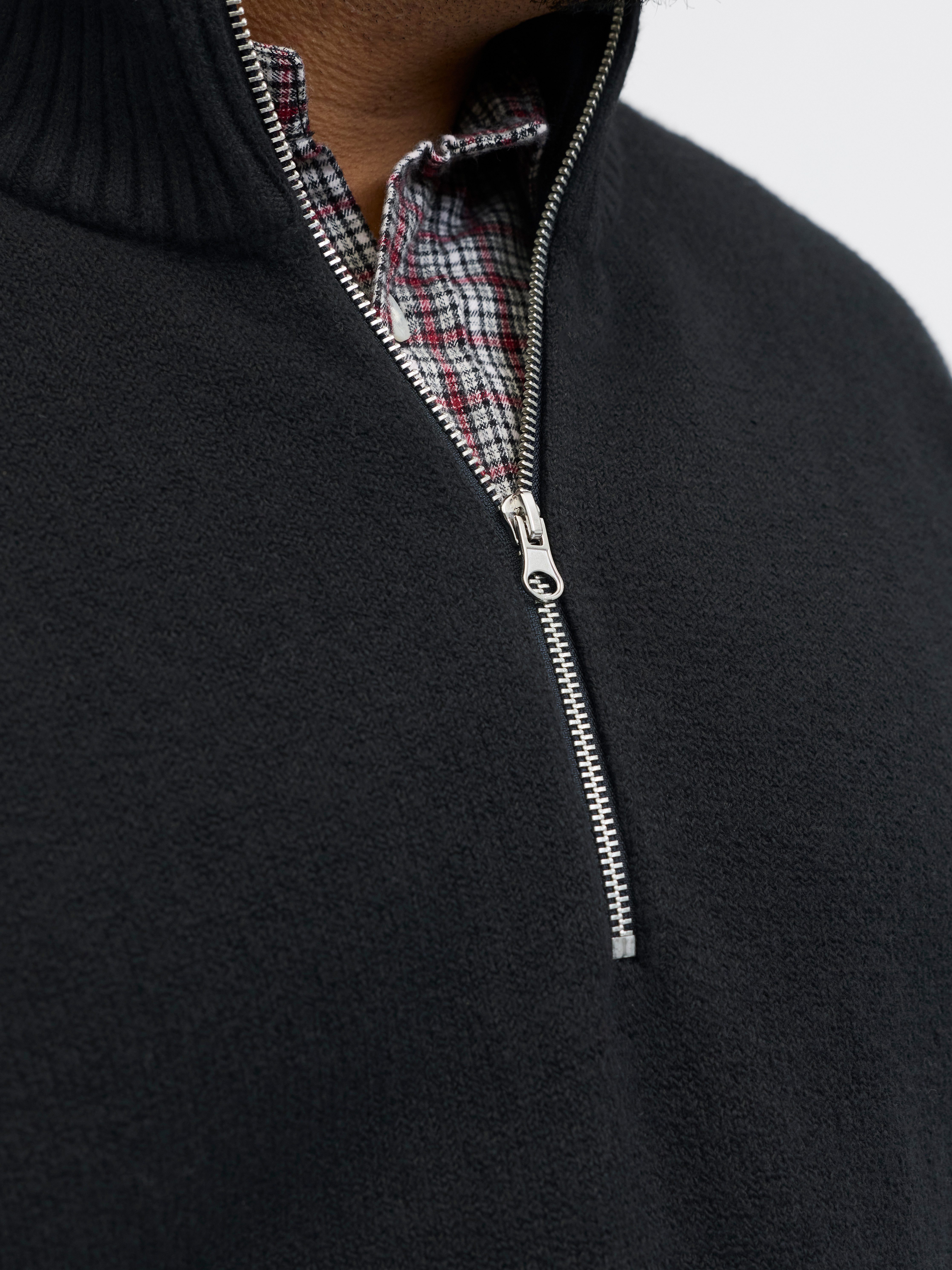 Jack & Jones PlusSize Schipperstrui JORNORREBRO KNIT HALF ZIP PLS