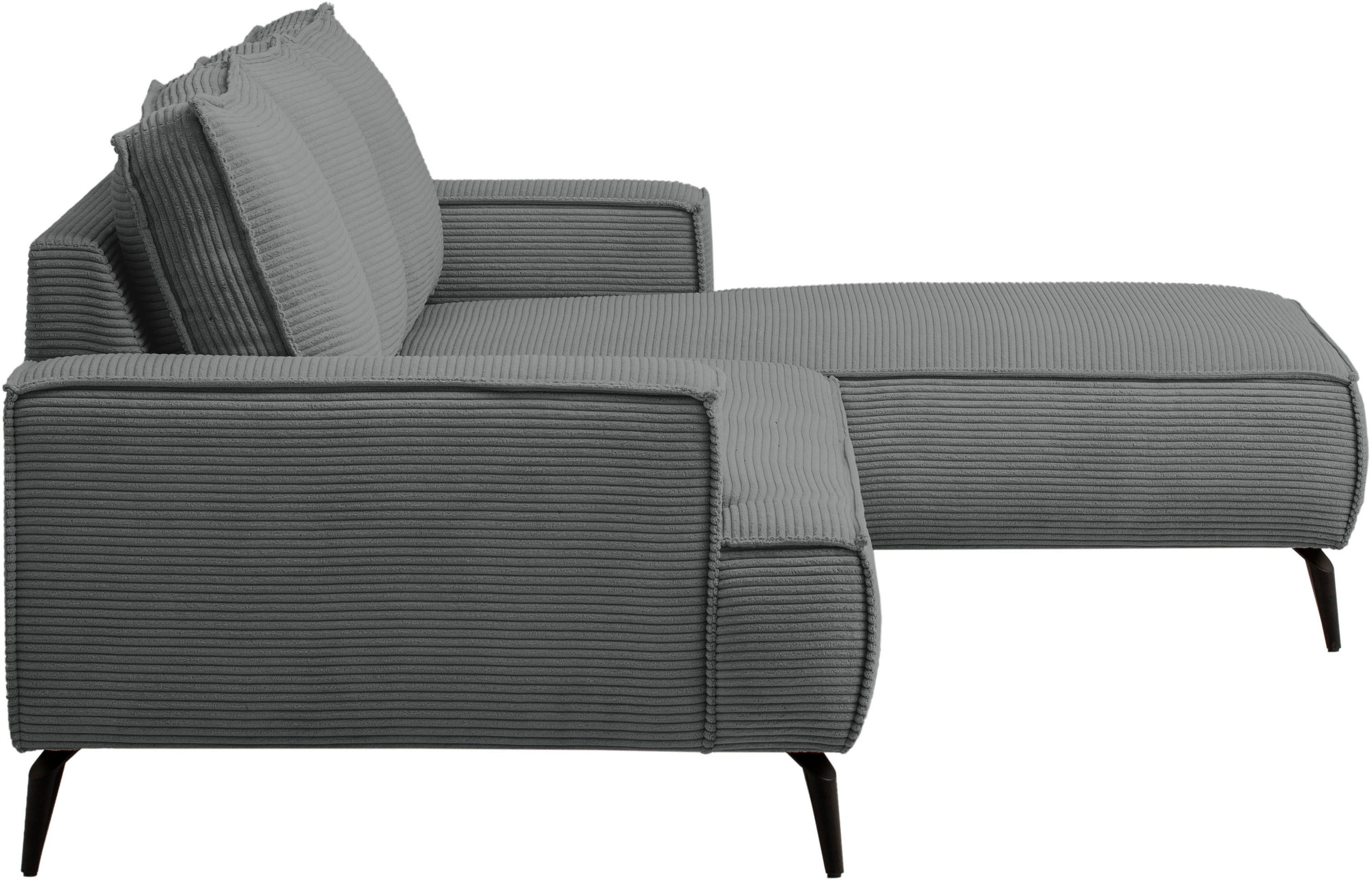 andas Zithoek TVINNU, Polsterecke L-Form, Schlaffunktion, met Hocker (set, 2-delig)
