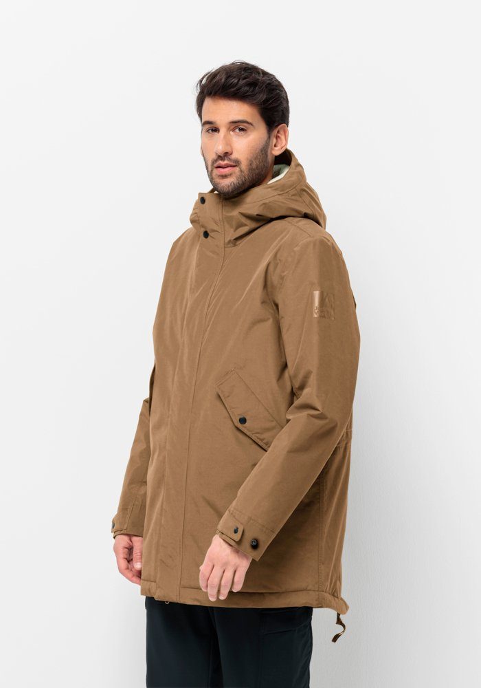 Jack Wolfskin Parka TALFORST PARKA M heren wandelen & outdoor maat M (50) bruin