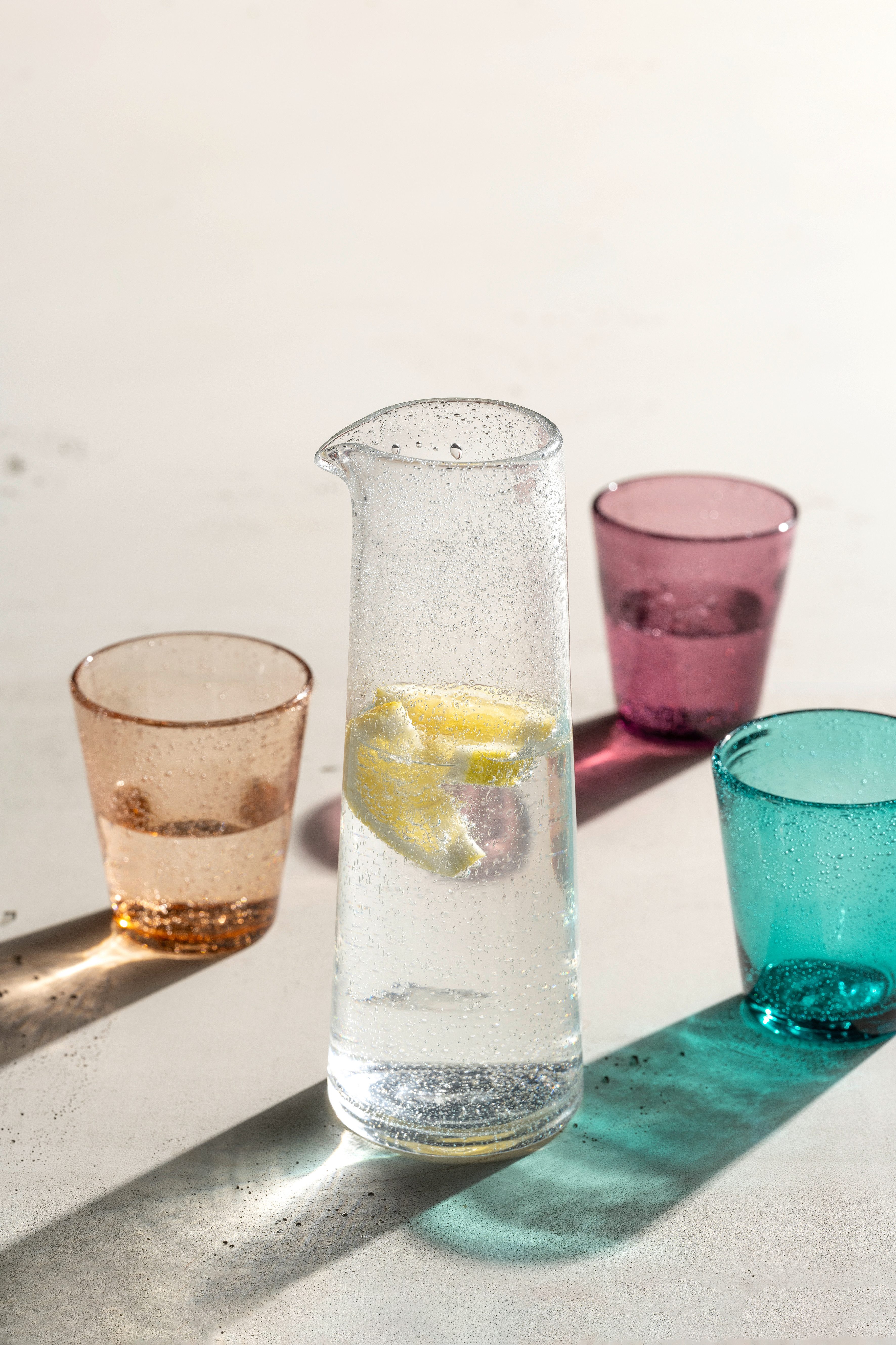 LEONARDO Waterkan BURANO, kan, 900 ml van schuimglas, in conische vorm, vaatwasmachinebestendig (1-delig)