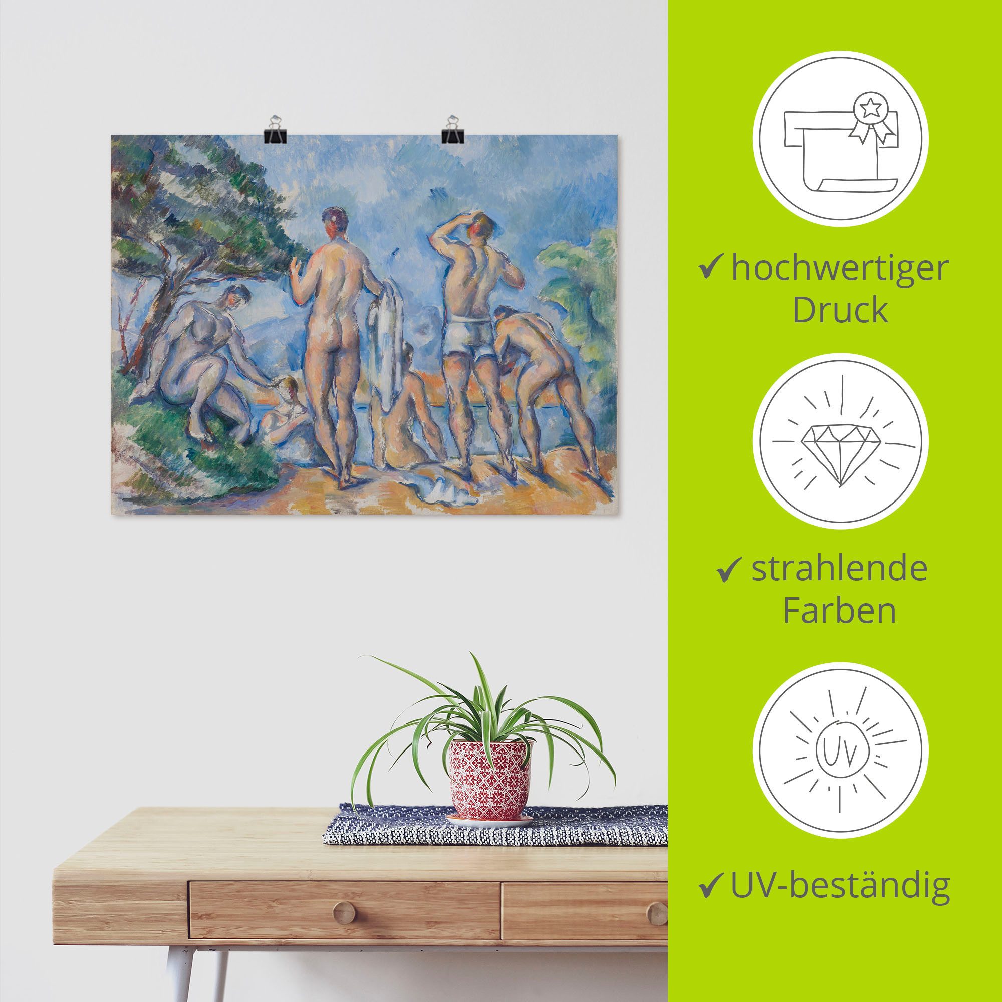 Artland Artprint Baden. 1890-92 als artprint van aluminium, artprint op linnen, muursticker of poster in verschillende maten