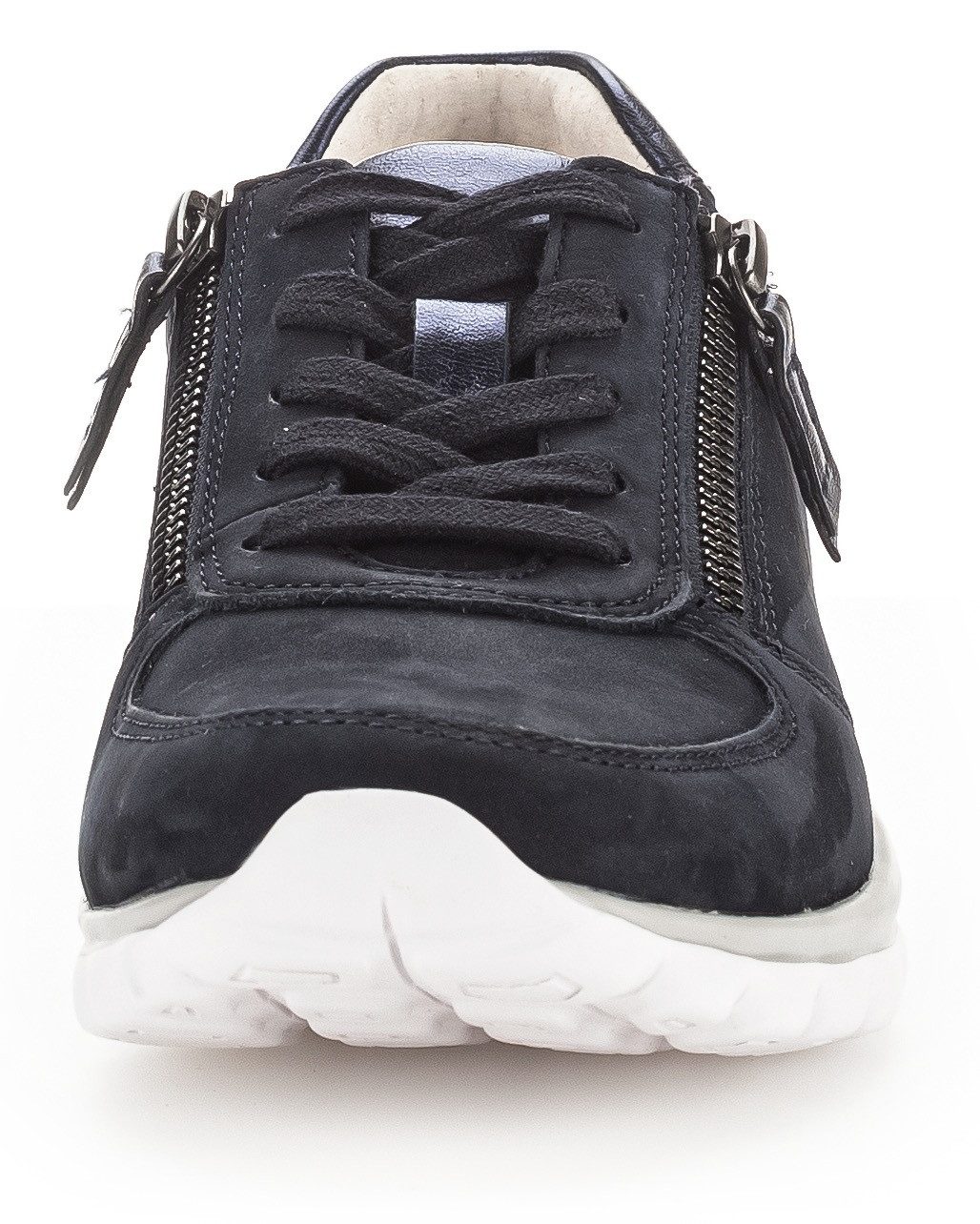 Gabor Rollingsoft Sneakers met sleehak vrijetijdsschoen, lage schoen, veterschoen met optifit verwisselbare inlegzool