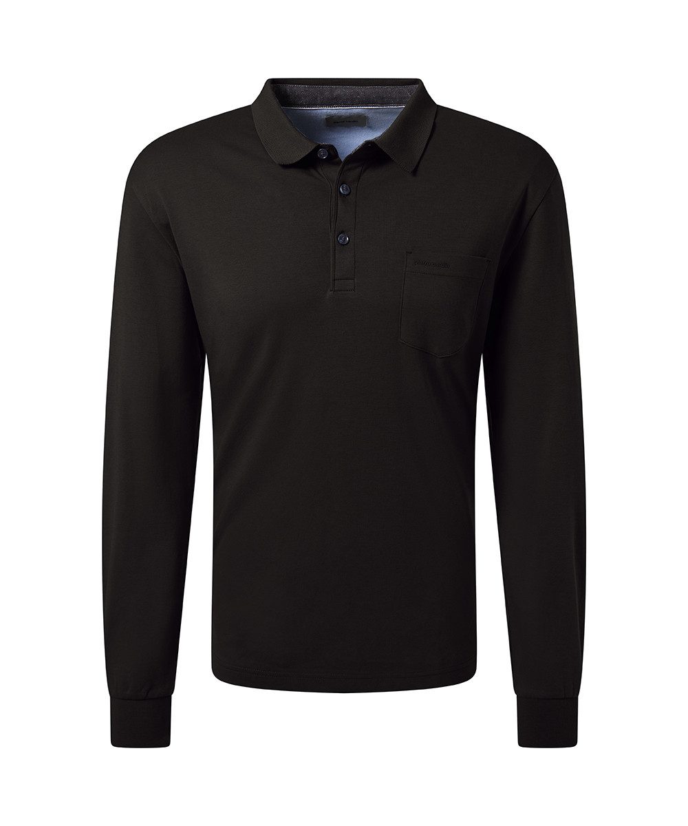 Pierre Cardin Poloshirt met lange mouwen