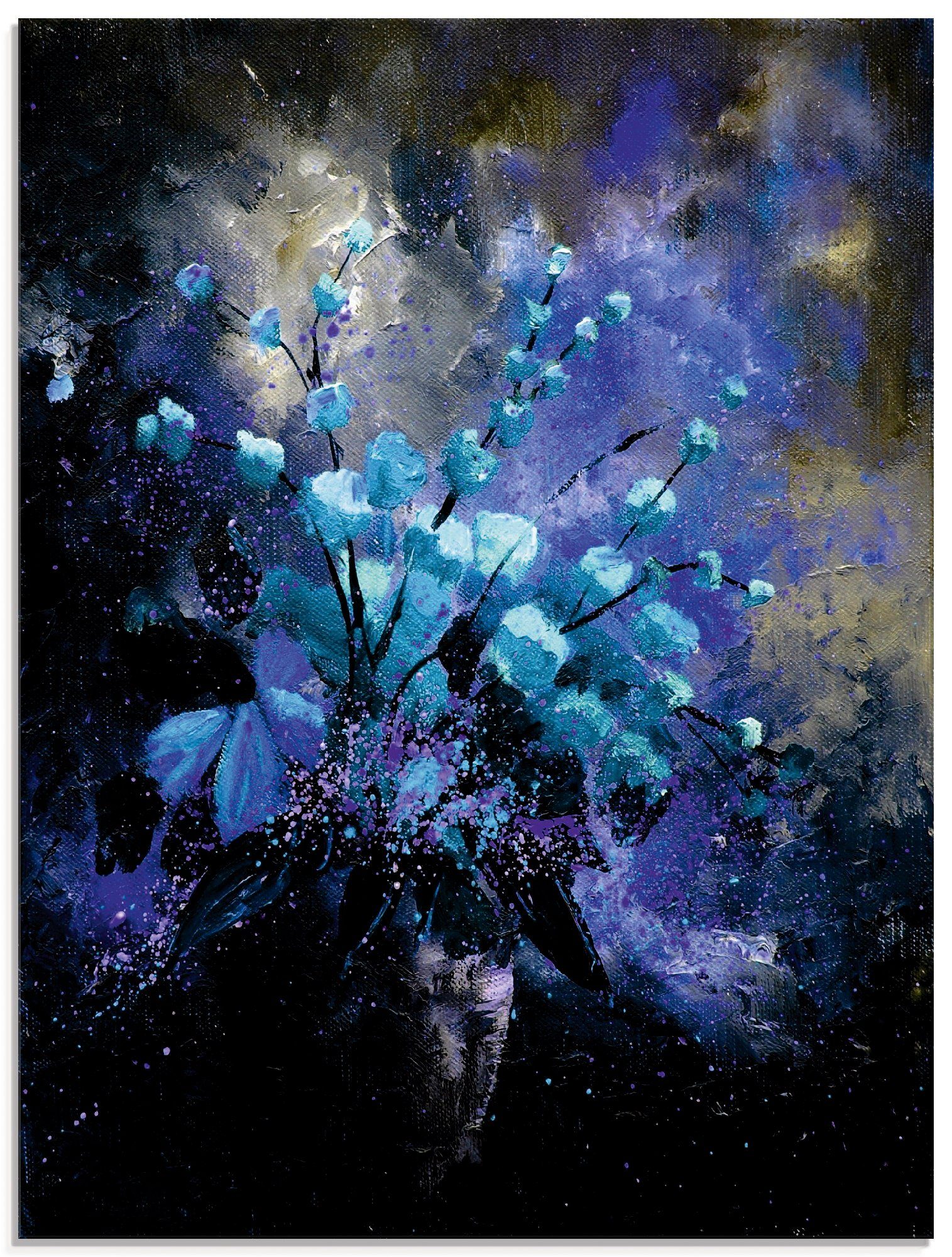 Artland print op glas Stillleben Blumen II