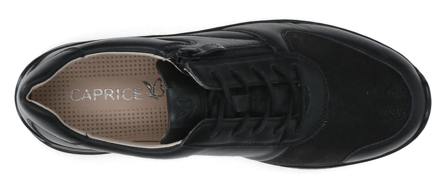 Caprice Sneakers vrijetijdsschoen, lage schoen, veterschoen in comfortwijdte h = zeer breed